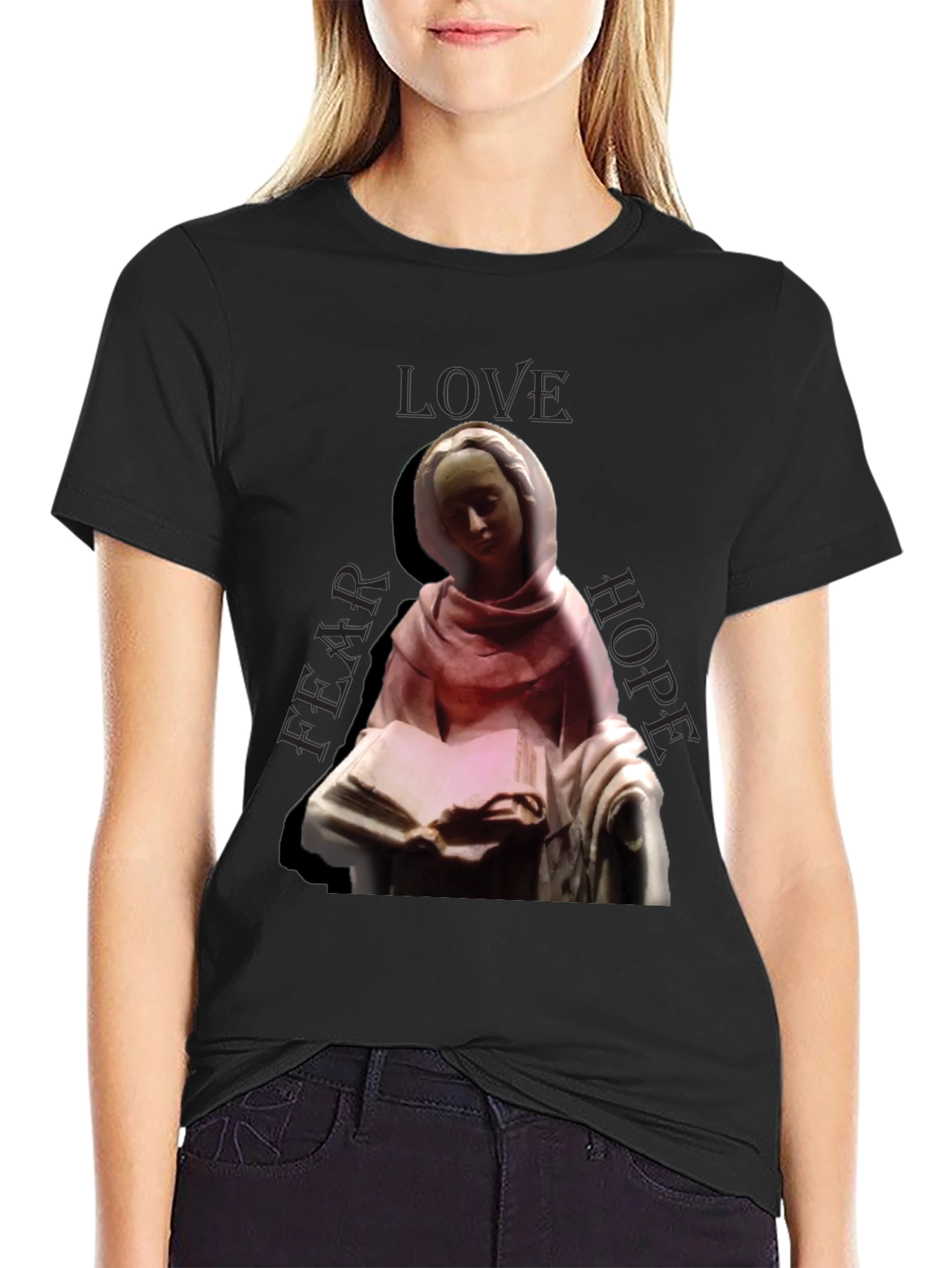 Madonna Love Hope Fear Graphic T-Shirt