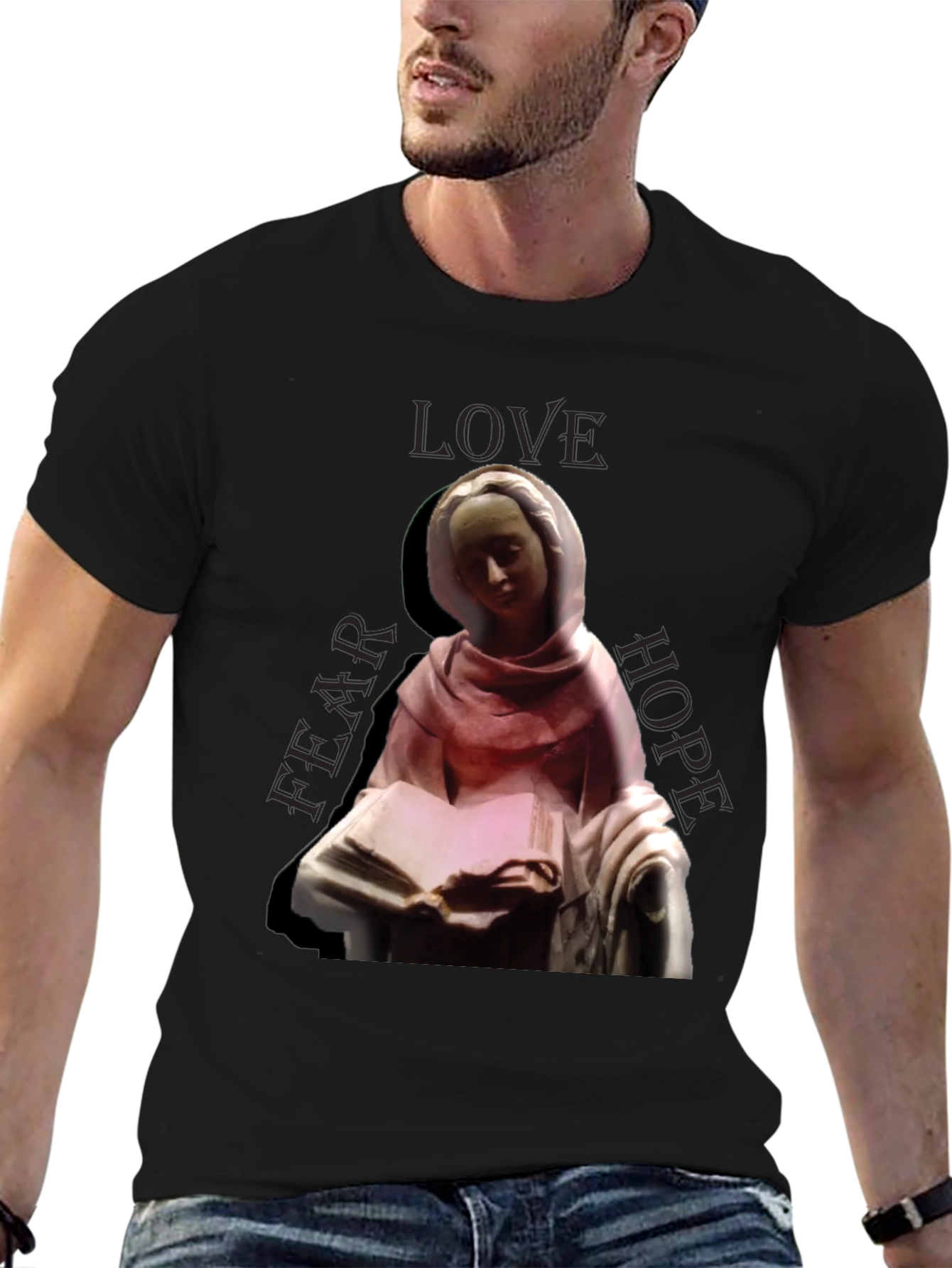 Madonna Love Hope Fear Graphic T-Shirt