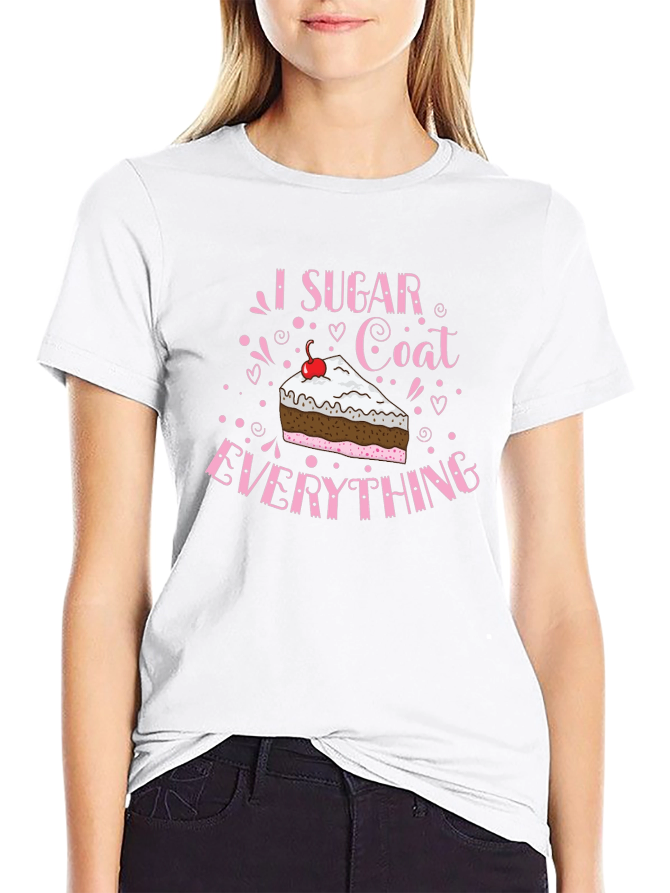 I Sugar Coat Everything Black T-Shirt