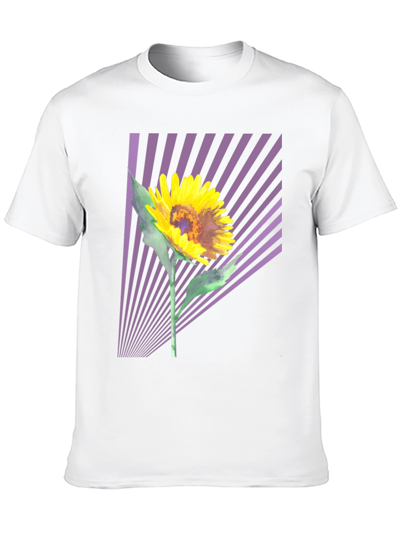 Sunflower Graphic Tee - Stylish Mens Black T-Shirt