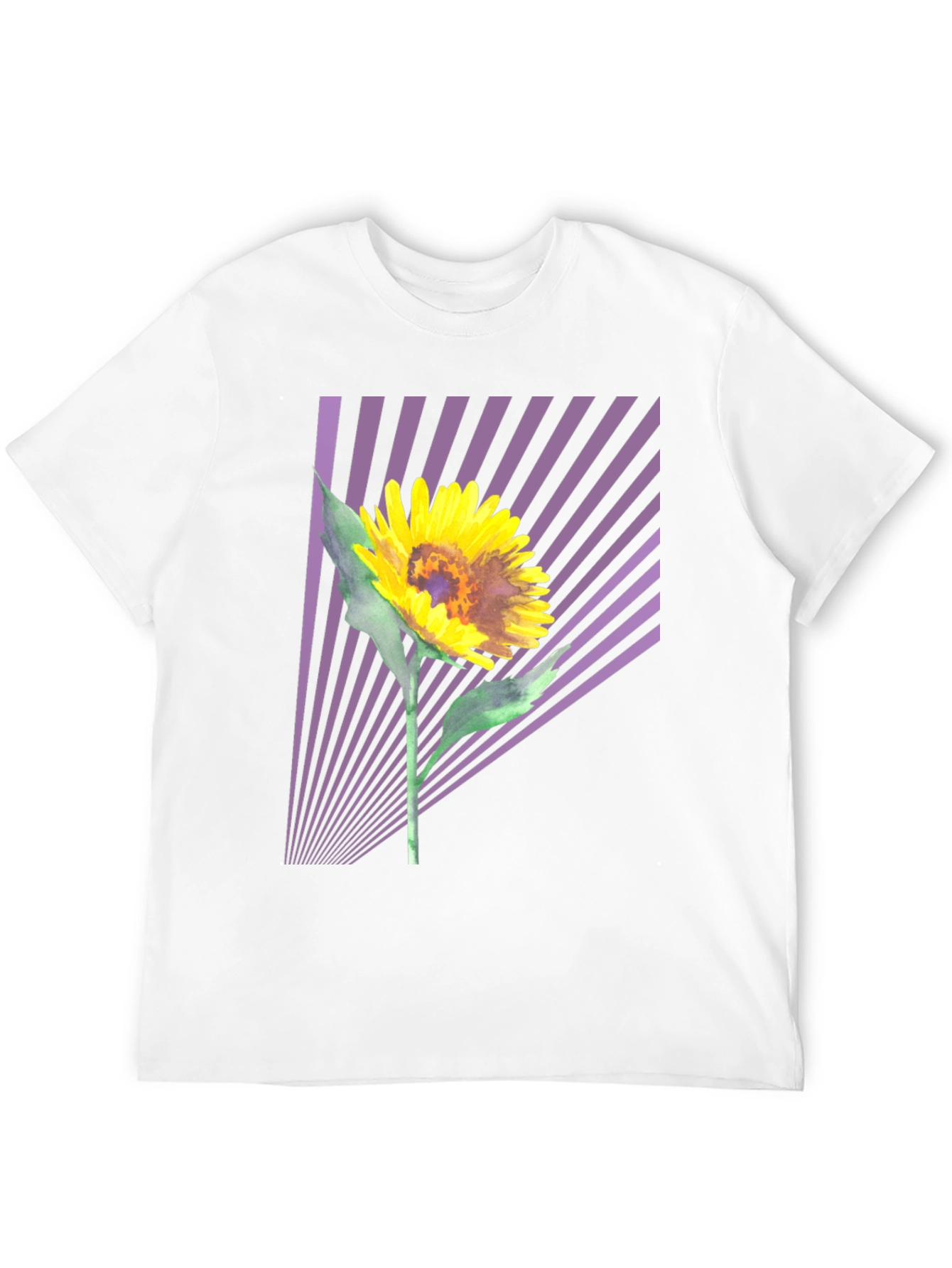 Sunflower Graphic Tee - Stylish Mens Black T-Shirt