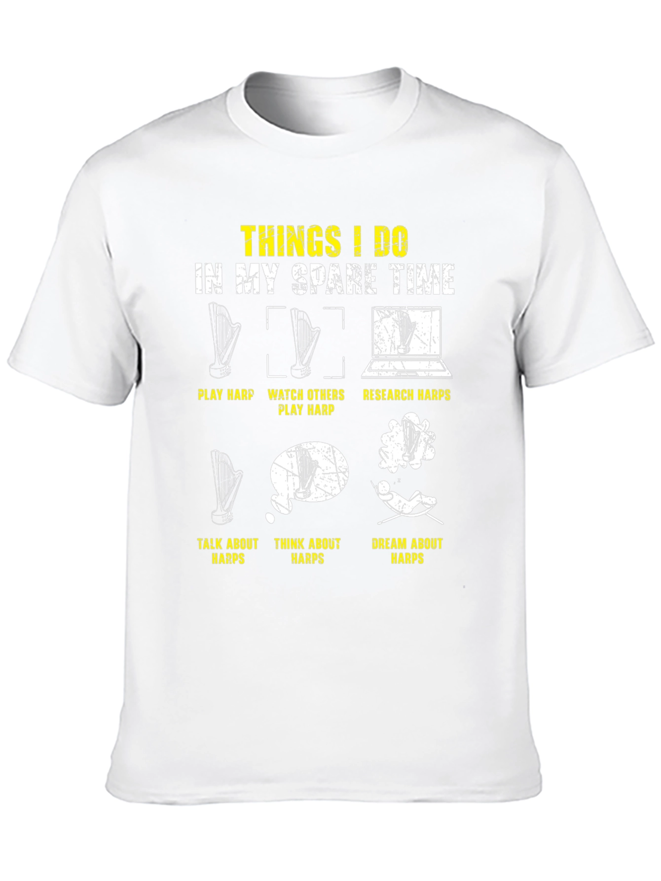 Harp Lover T-Shirt: Spare Time Activities Design