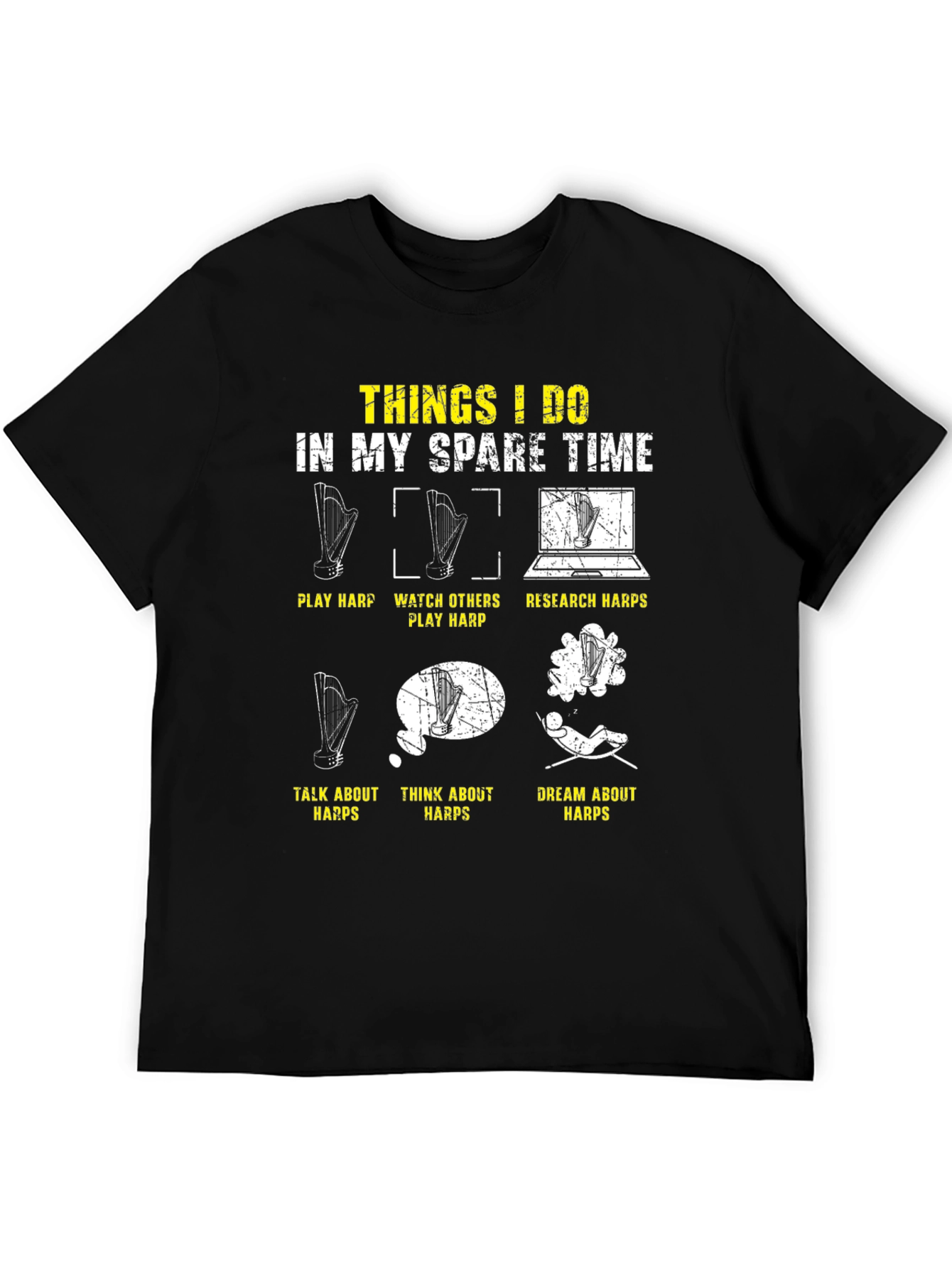 Harp Lover T-Shirt: Spare Time Activities Design