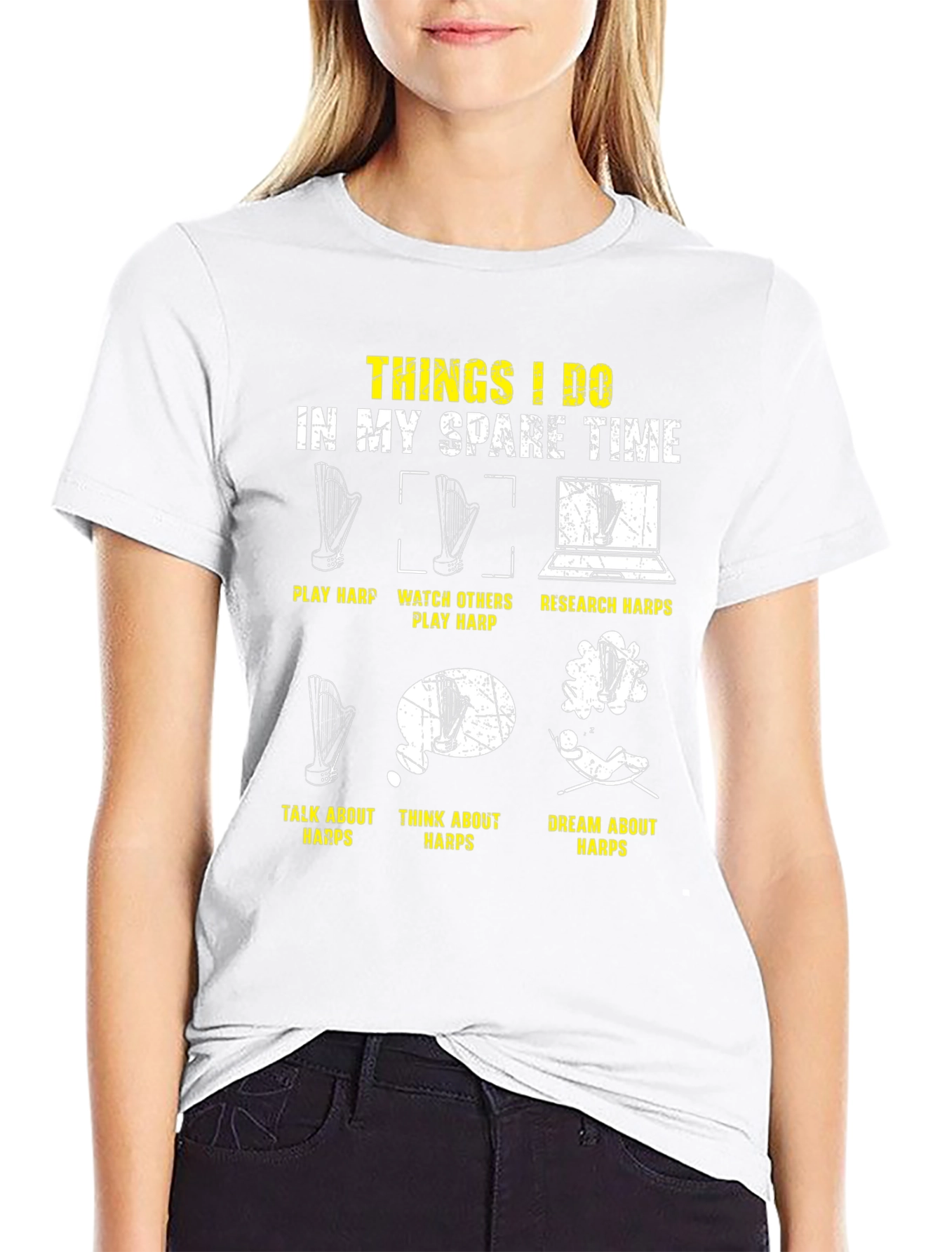 Harp Lover T-Shirt: Spare Time Activities Design
