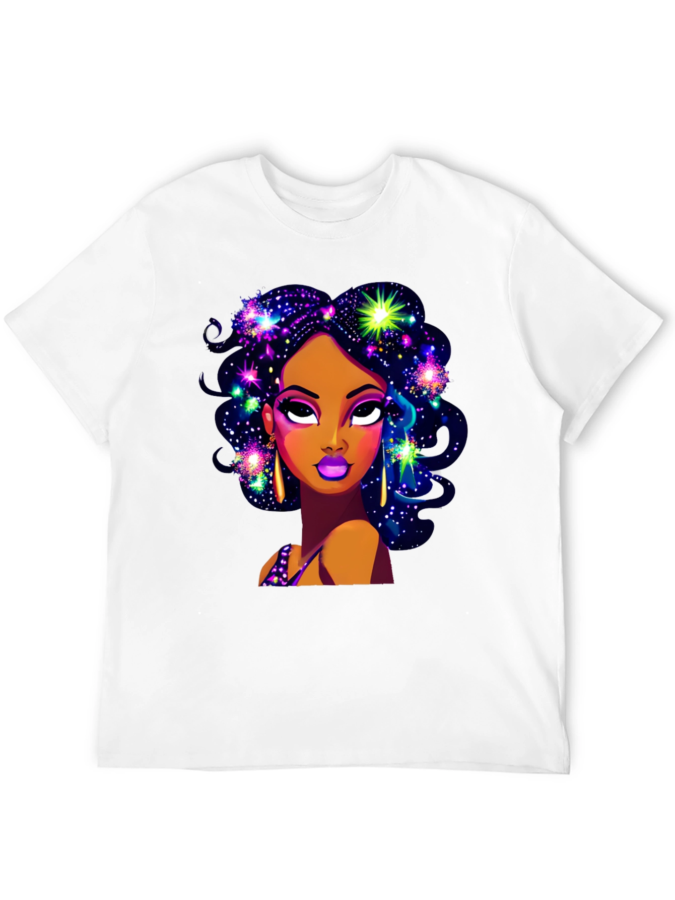 Galaxy Girl Graphic T-Shirt - Stylish Comfort