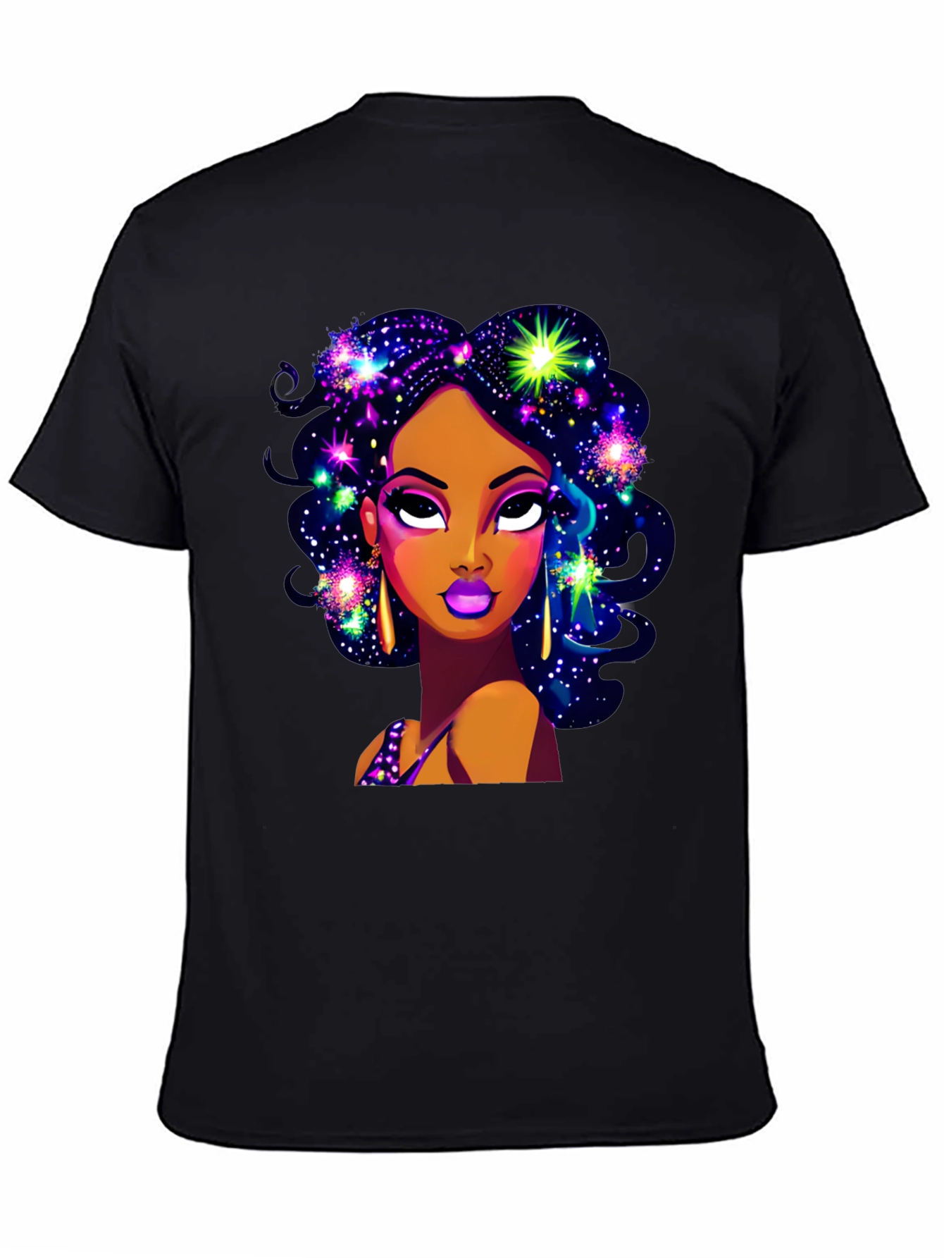 Galaxy Girl Graphic T-Shirt - Stylish Comfort