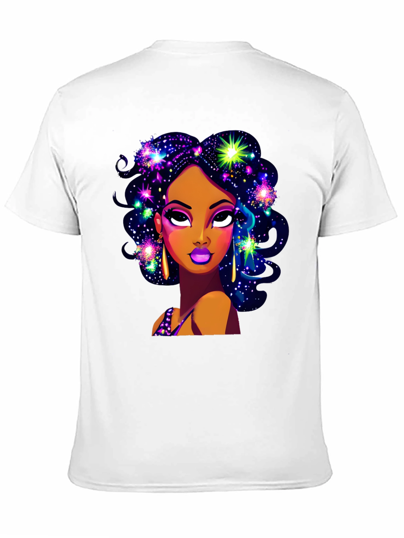Galaxy Girl Graphic T-Shirt - Stylish Comfort