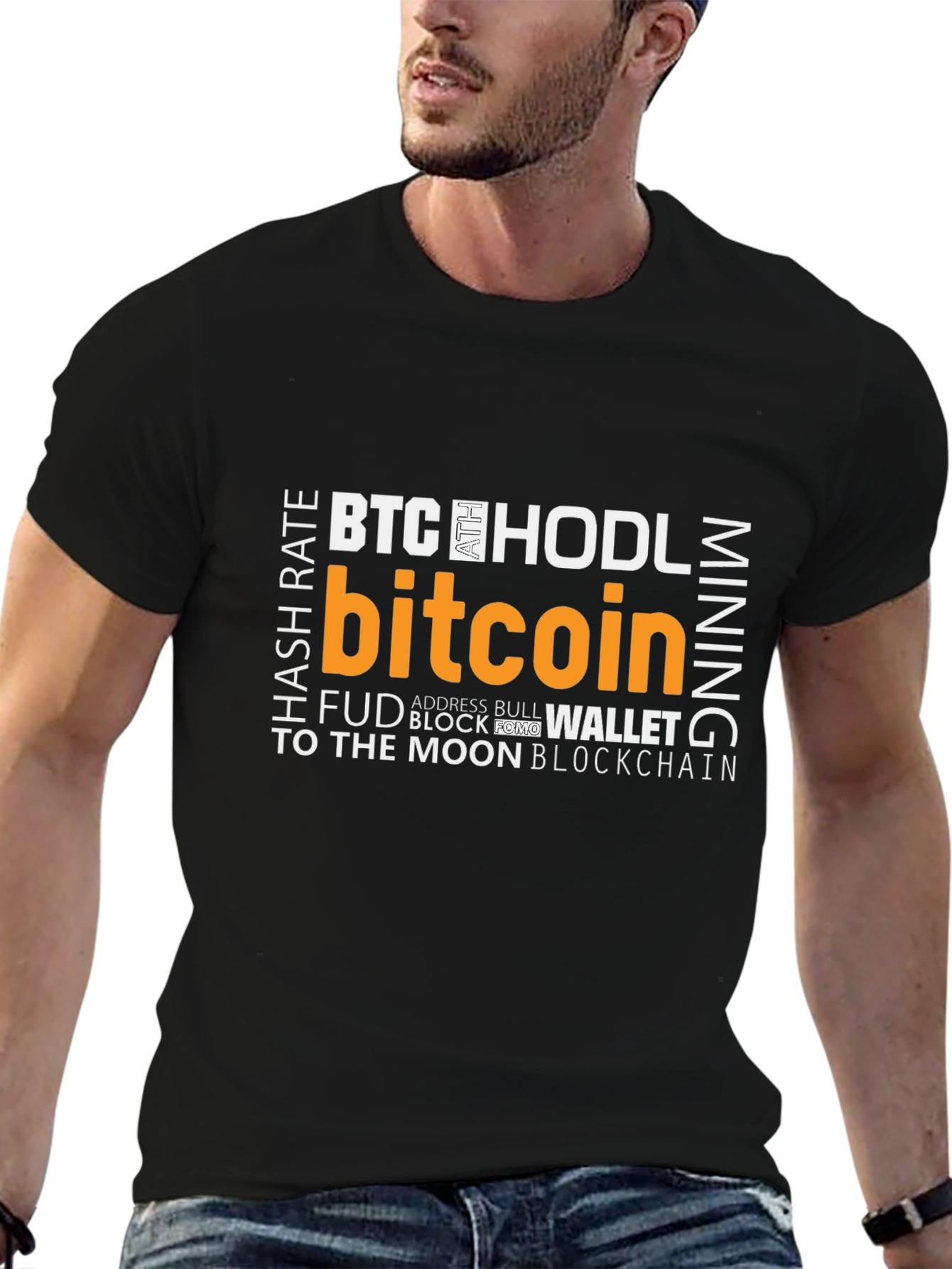 Bitcoin Crypto T-Shirt - BTC HODL Mining Design