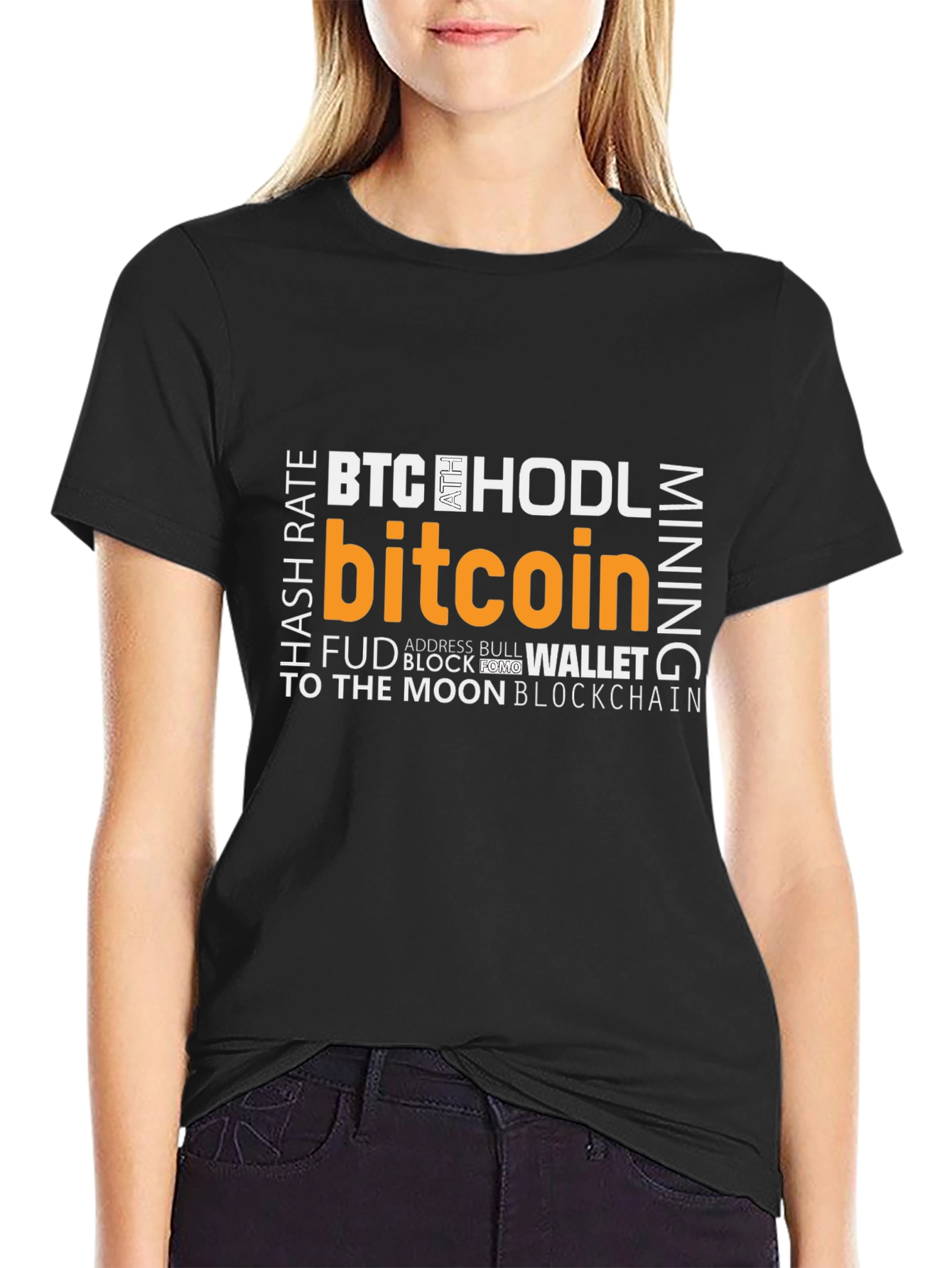 Bitcoin Crypto T-Shirt - BTC HODL Mining Design