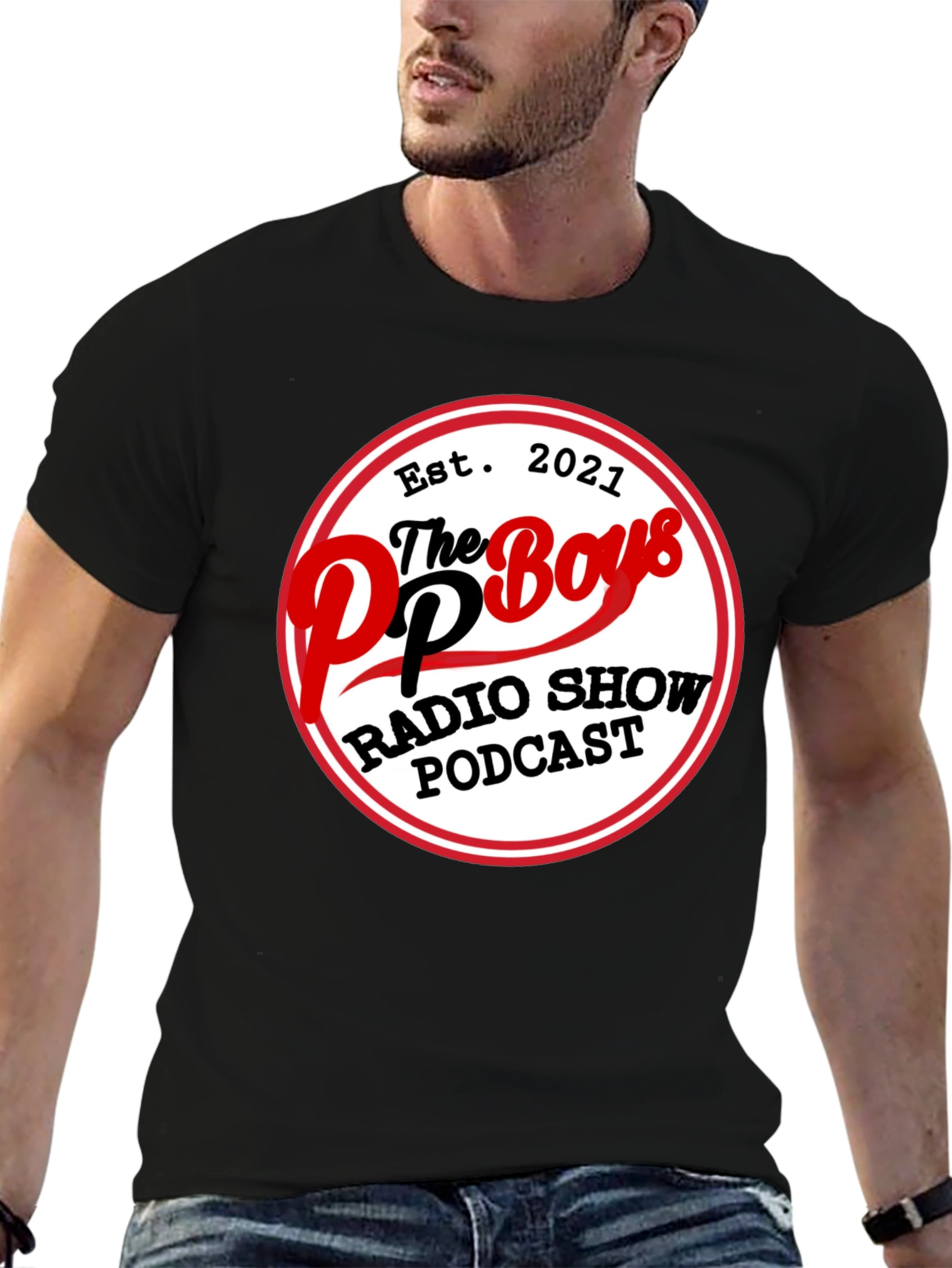 The Boys Radio Show Podcast Black T-Shirt