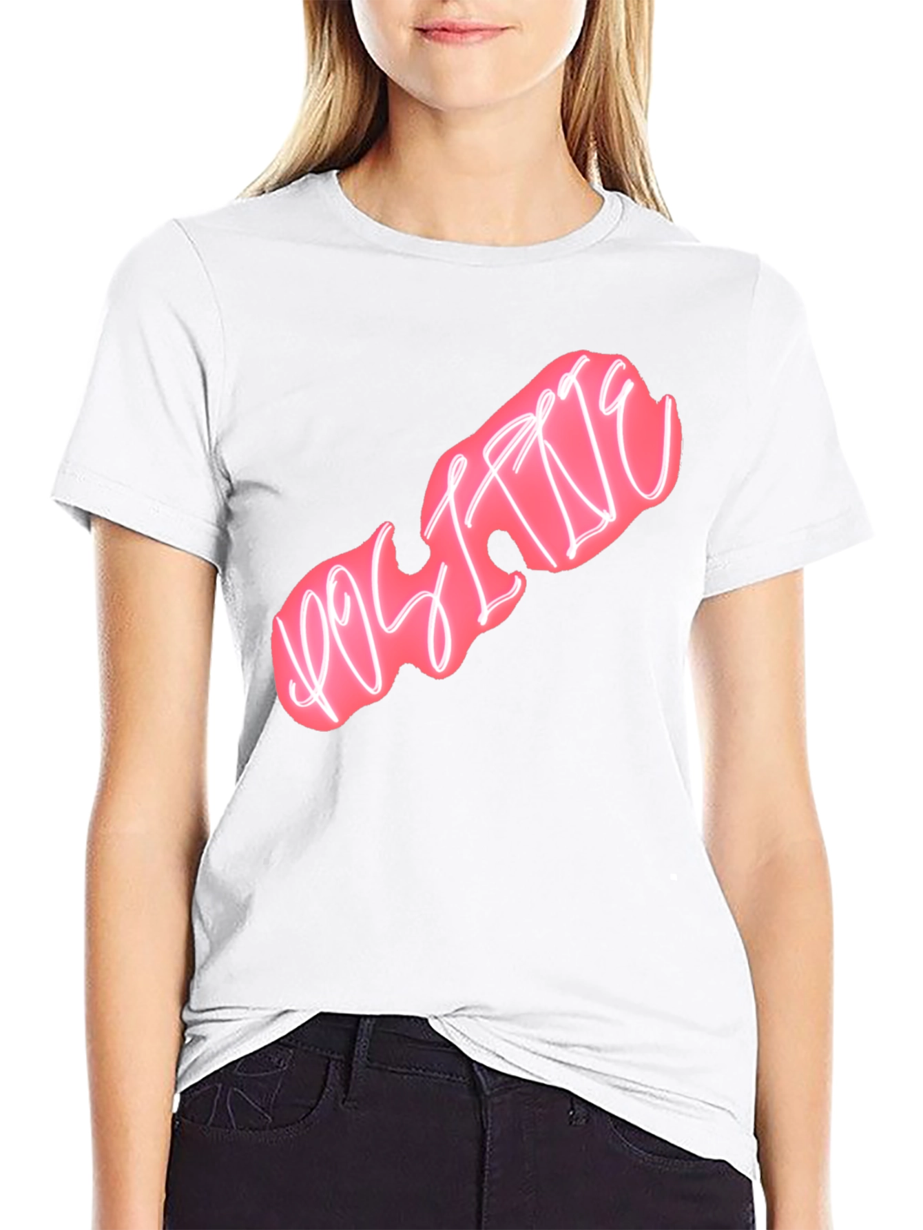 Positive Vibes Black Tee