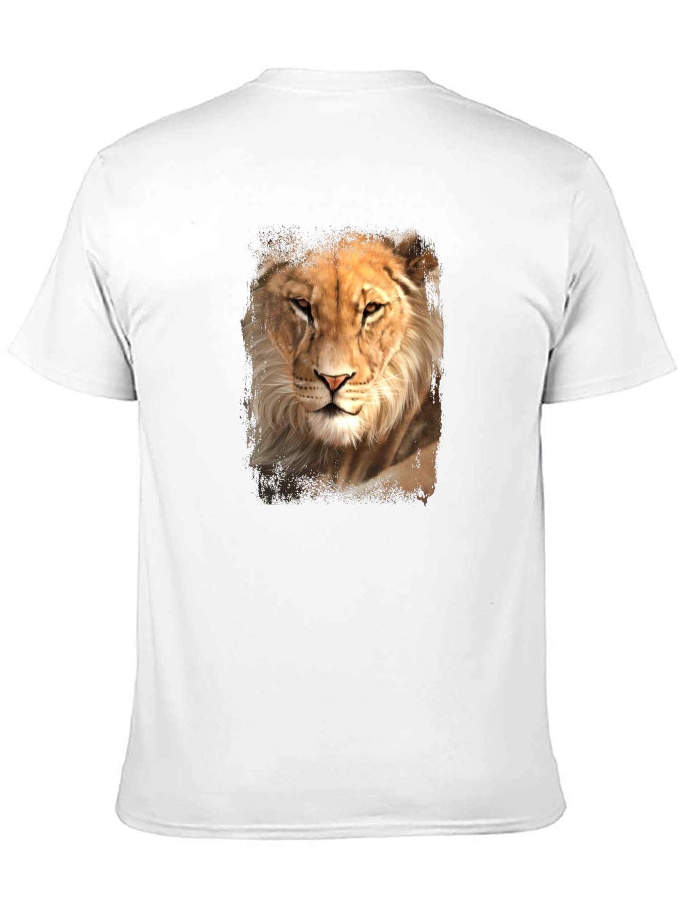 Lion Graphic Tee - Black Casual T-Shirt
