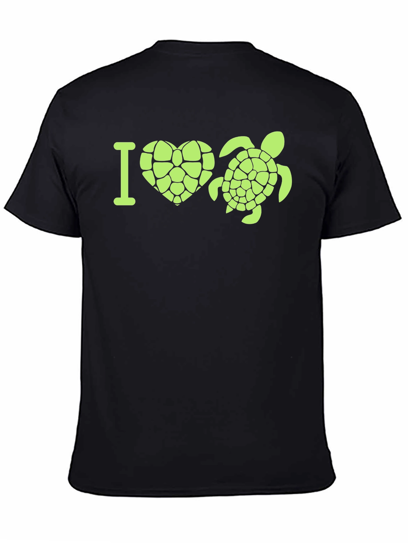 I Heart Turtles Black T-Shirt