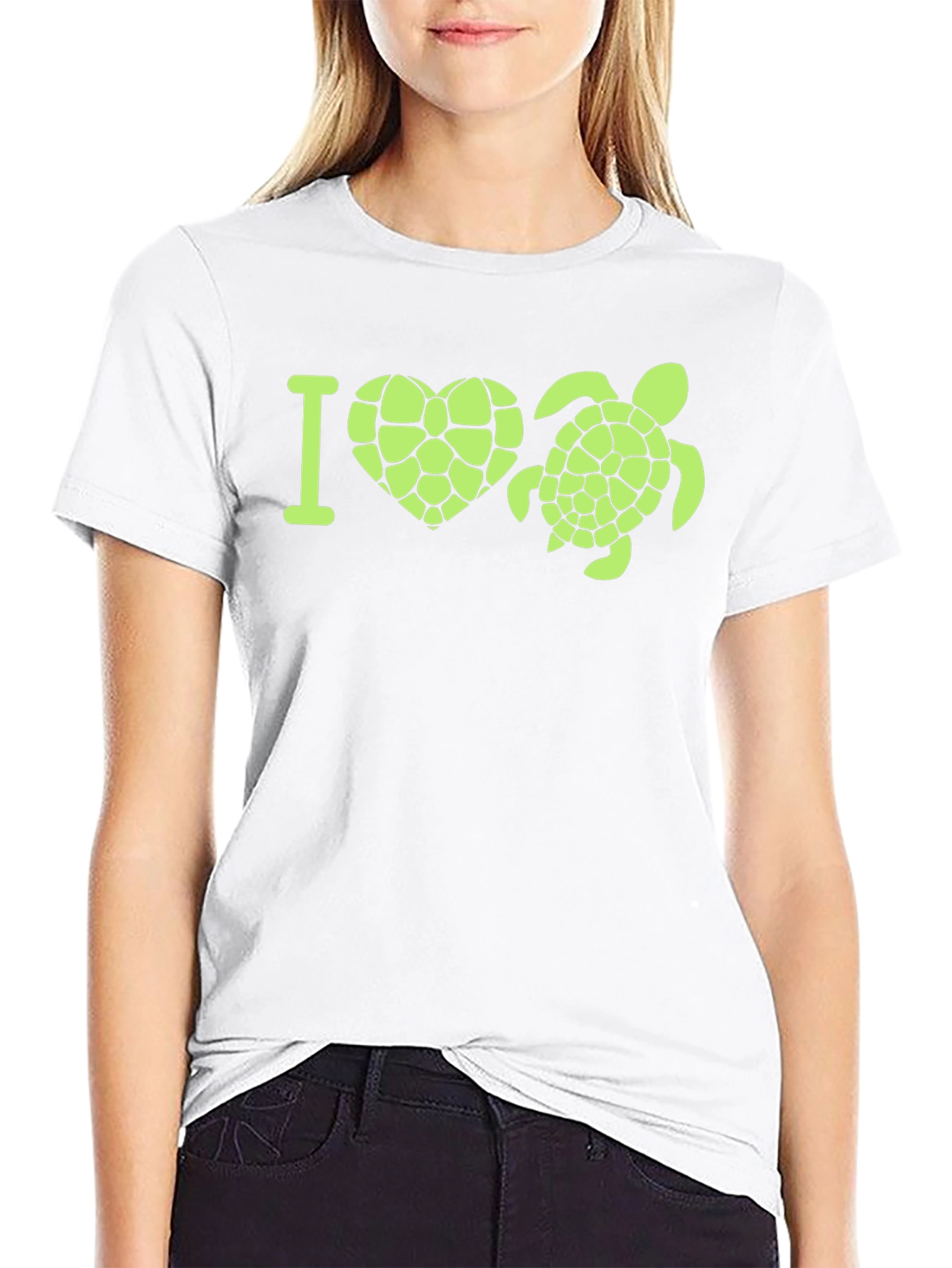 I Heart Turtles Black T-Shirt