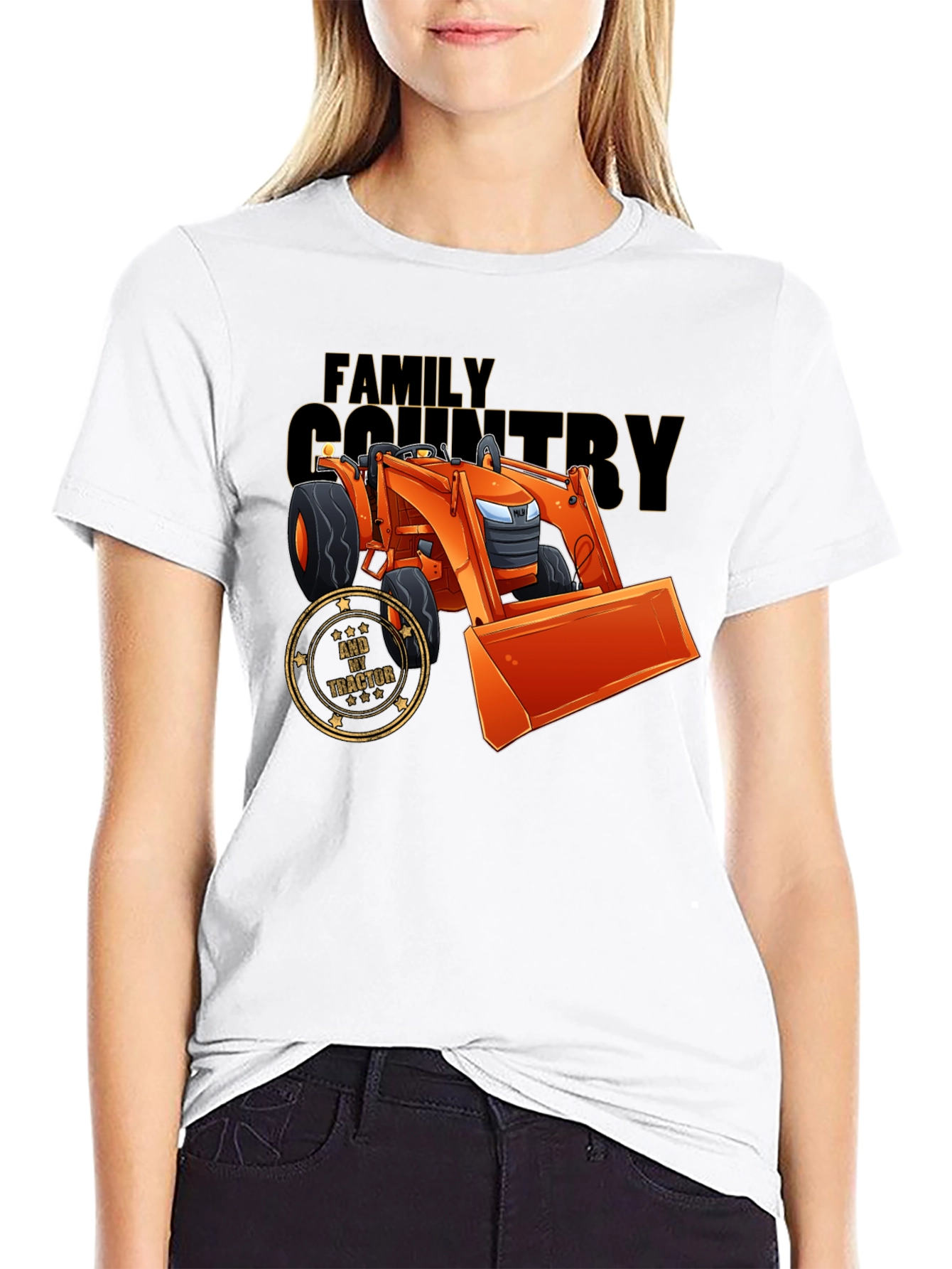 Family Country Tractor Graphic Tee
