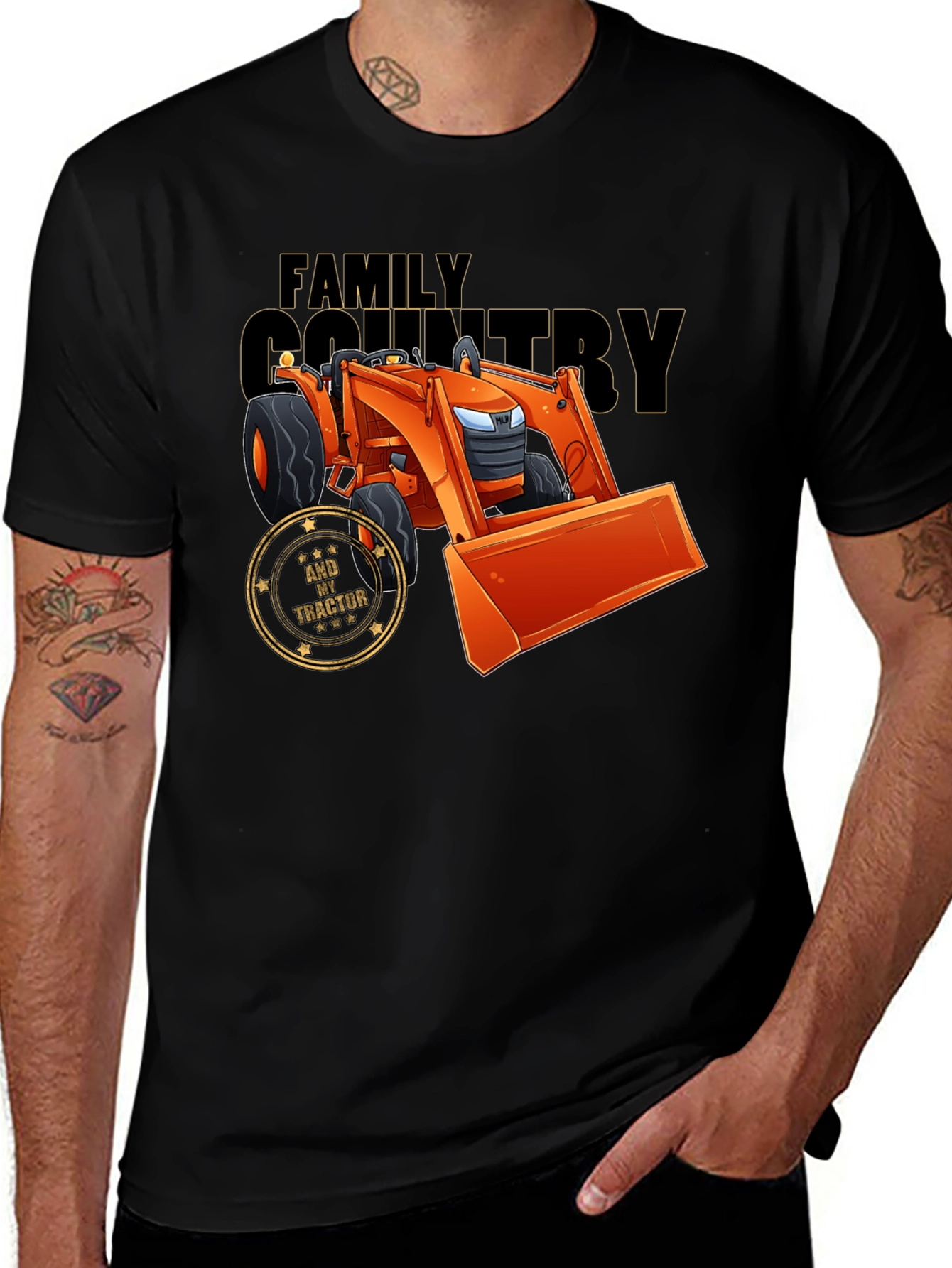 Family Country Tractor Graphic Tee