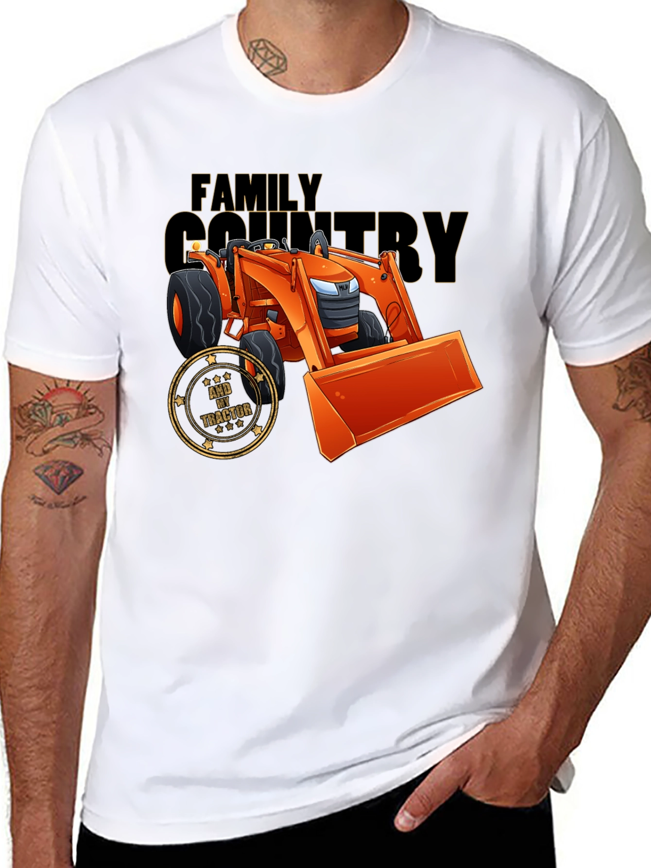Family Country Tractor Graphic Tee