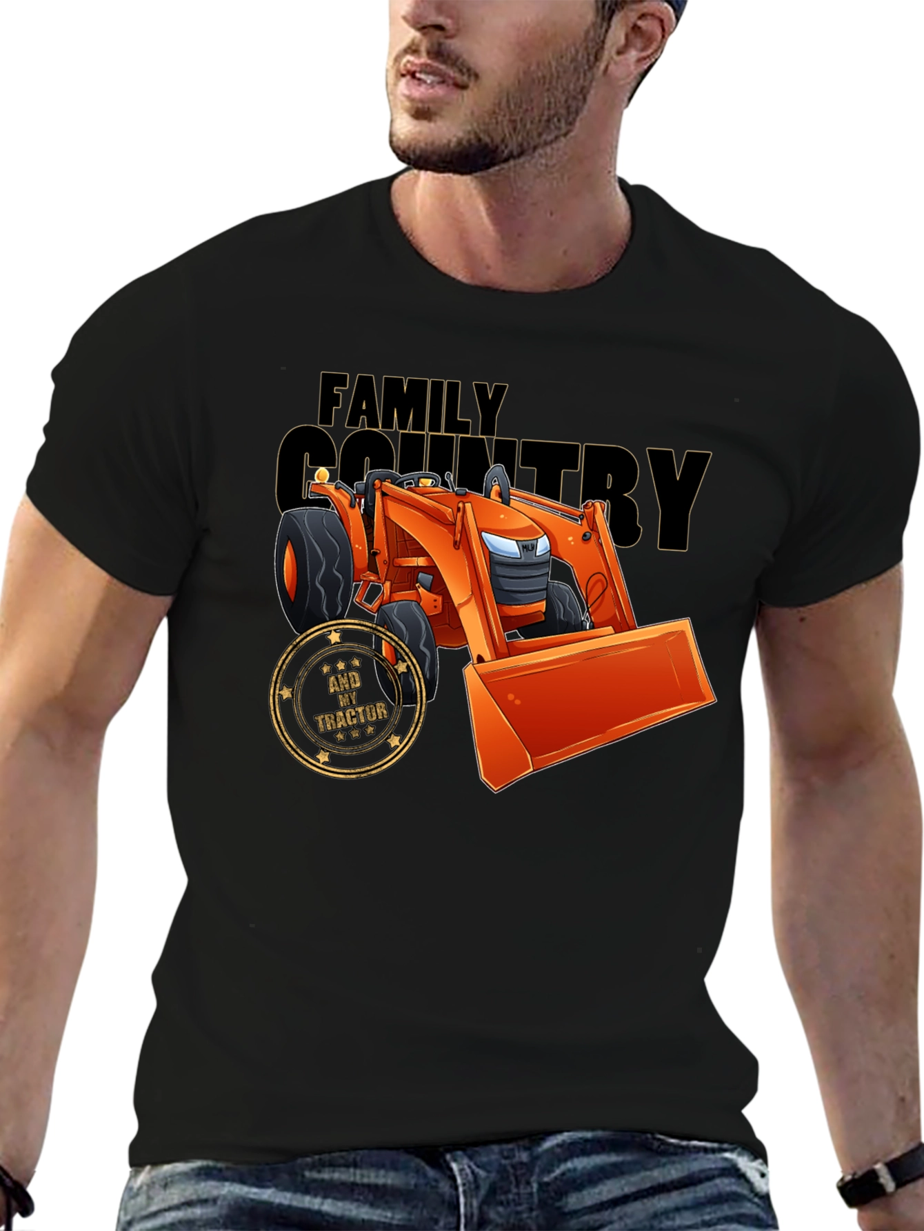 Family Country Tractor Graphic Tee
