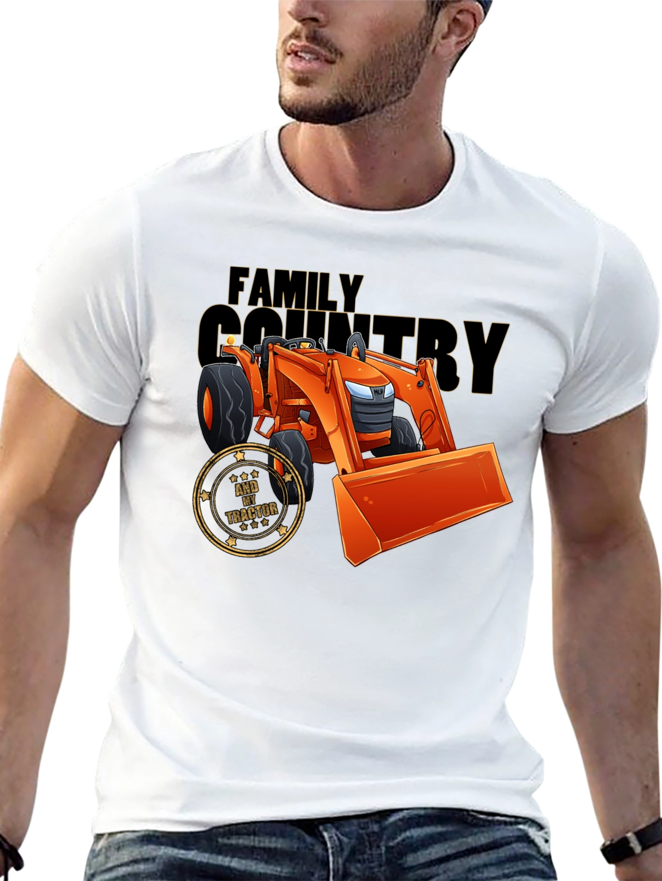 Family Country Tractor Graphic Tee