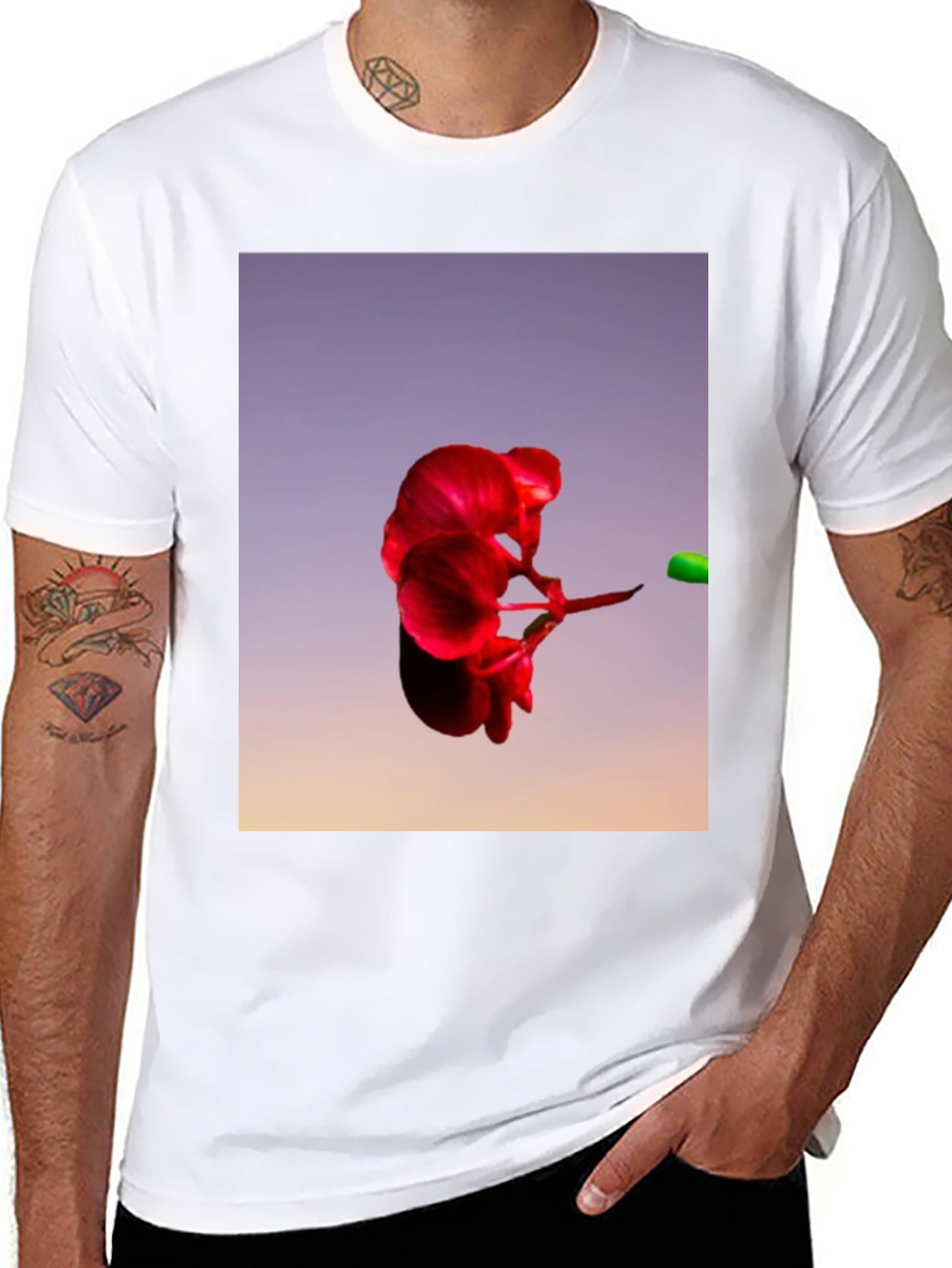 Abstract Floral T-Shirt - Bold Graphic Tee