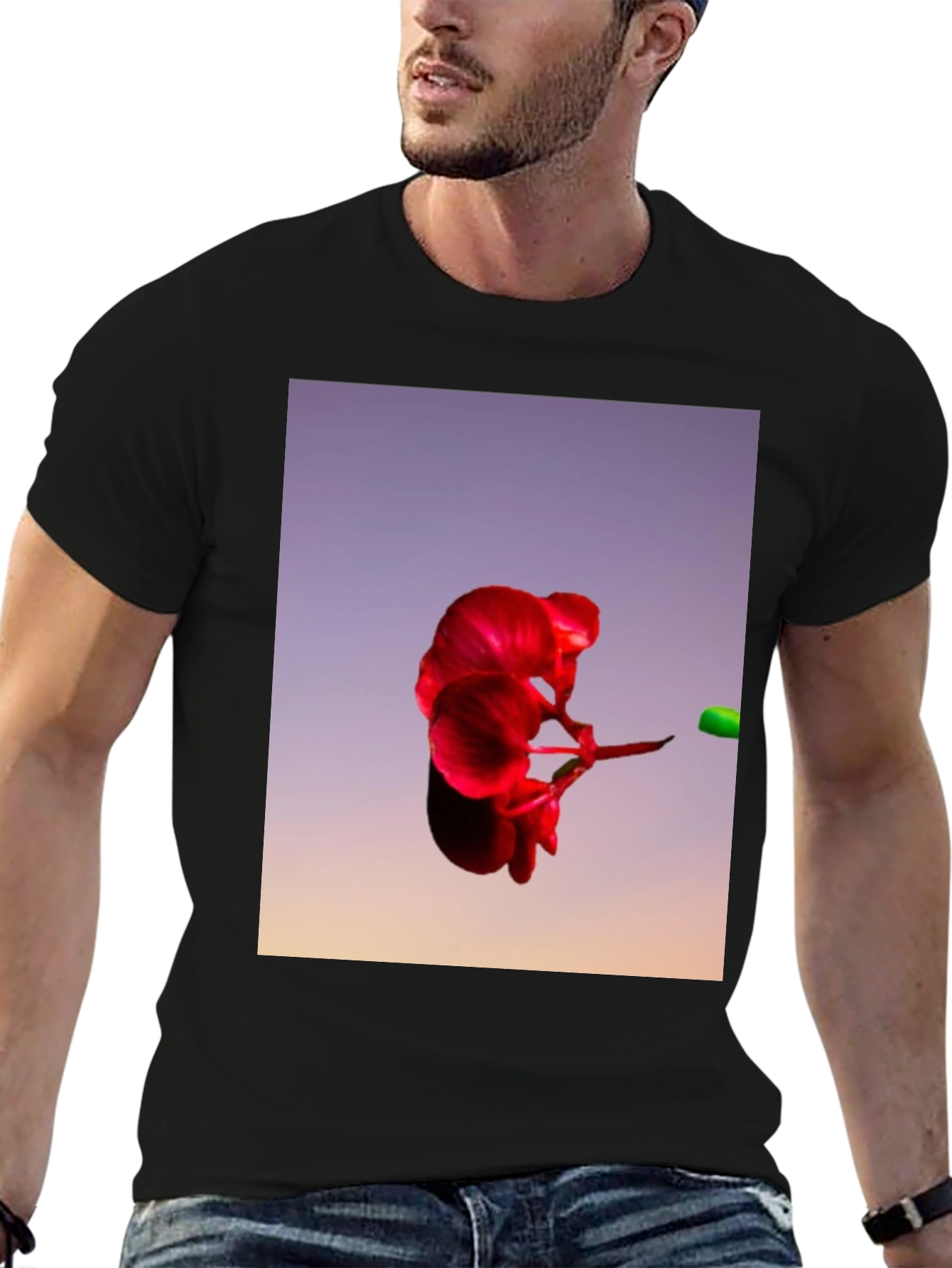 Abstract Floral T-Shirt - Bold Graphic Tee