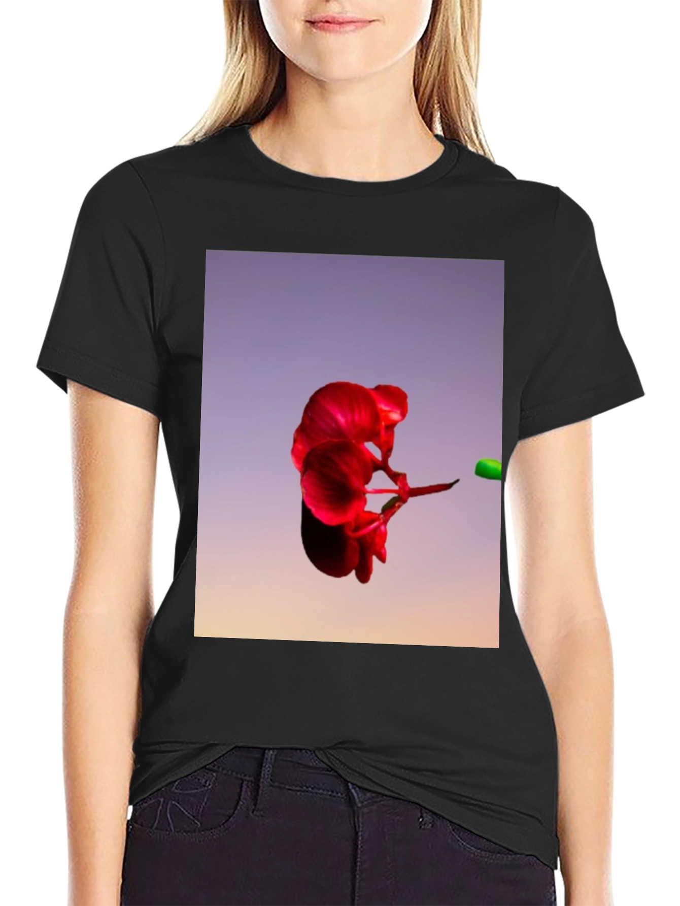 Abstract Floral T-Shirt - Bold Graphic Tee
