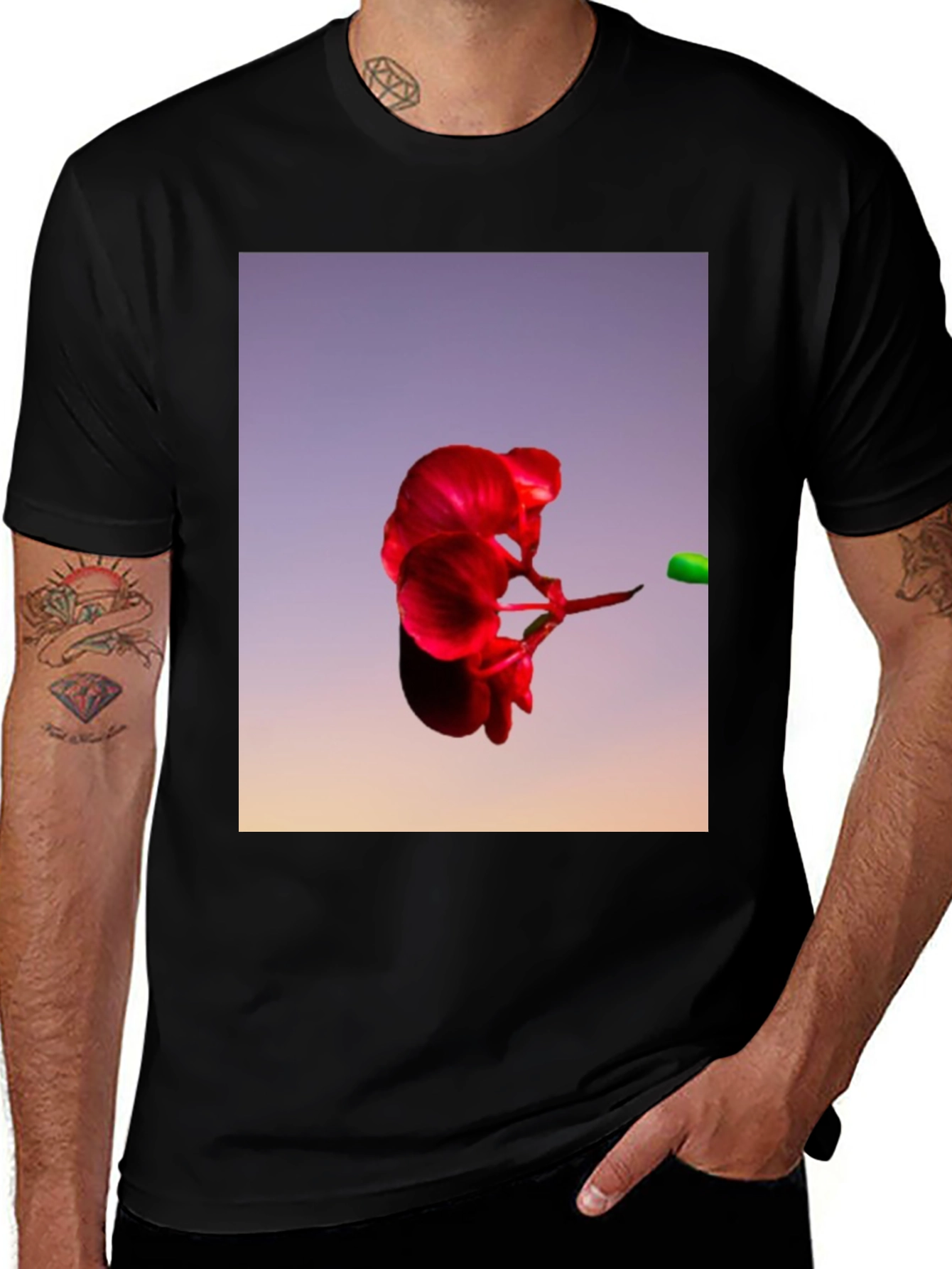 Abstract Floral T-Shirt - Bold Graphic Tee