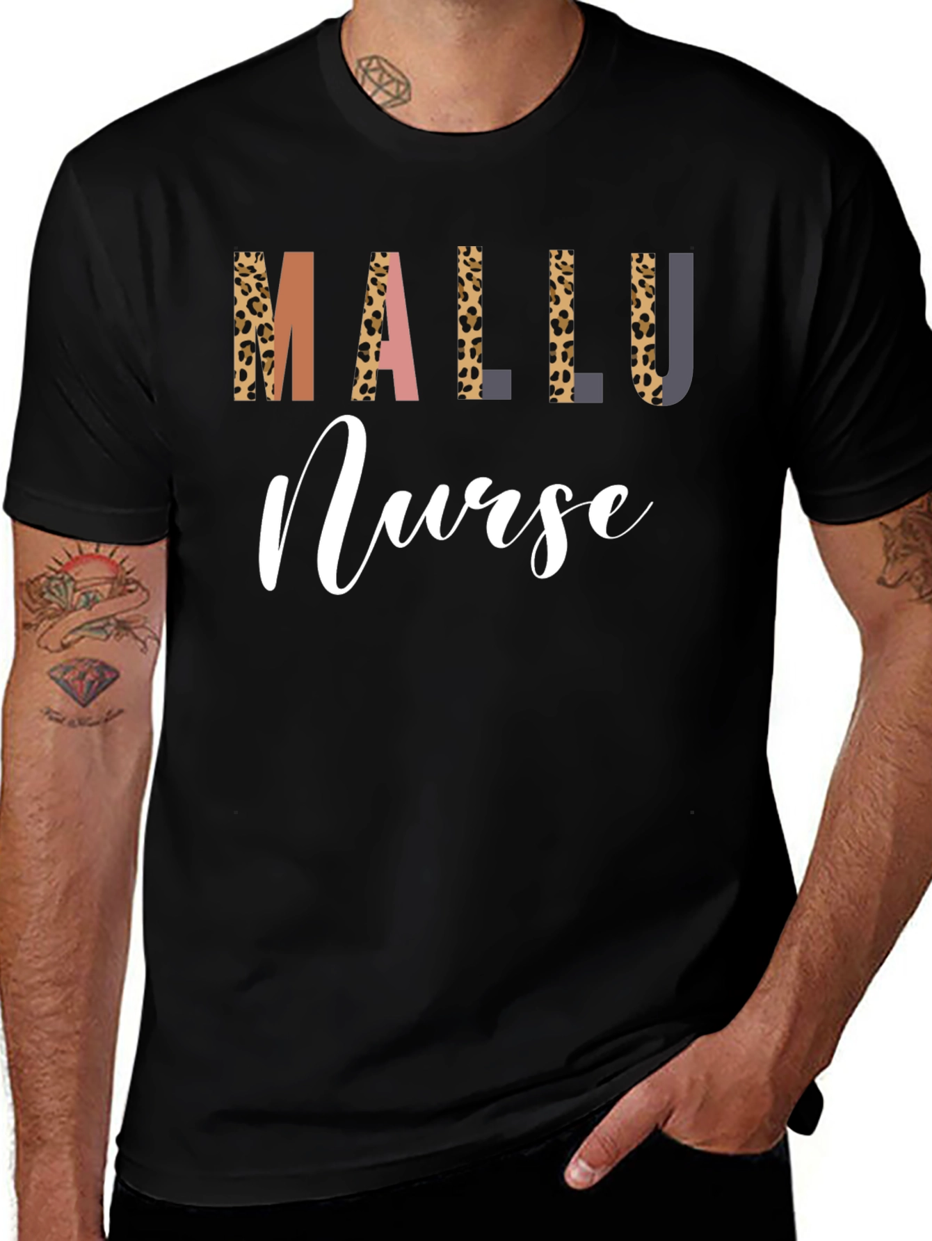 Mallu Nurse Graphic Tee - Stylish & Comfortable