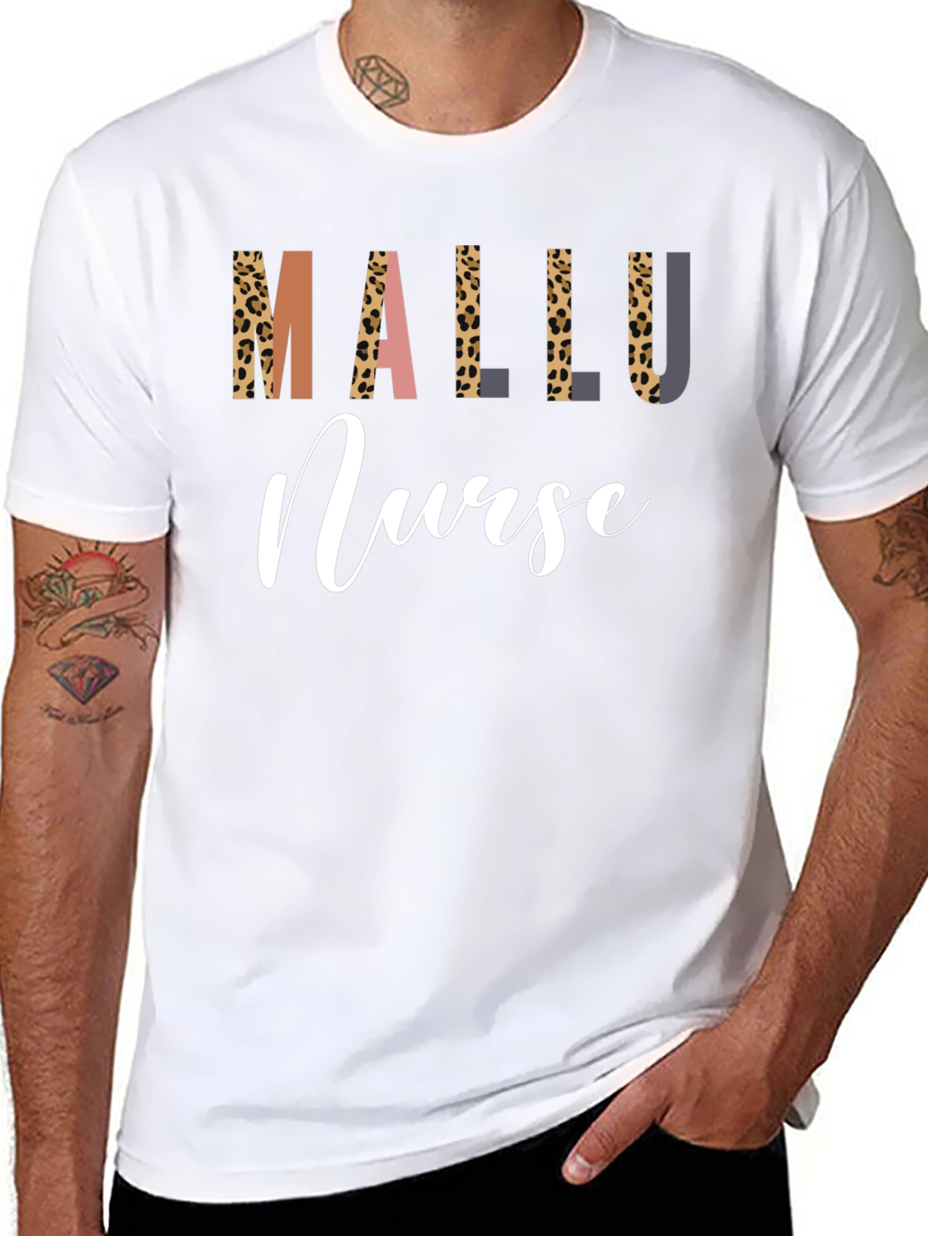 Mallu Nurse Graphic Tee - Stylish & Comfortable
