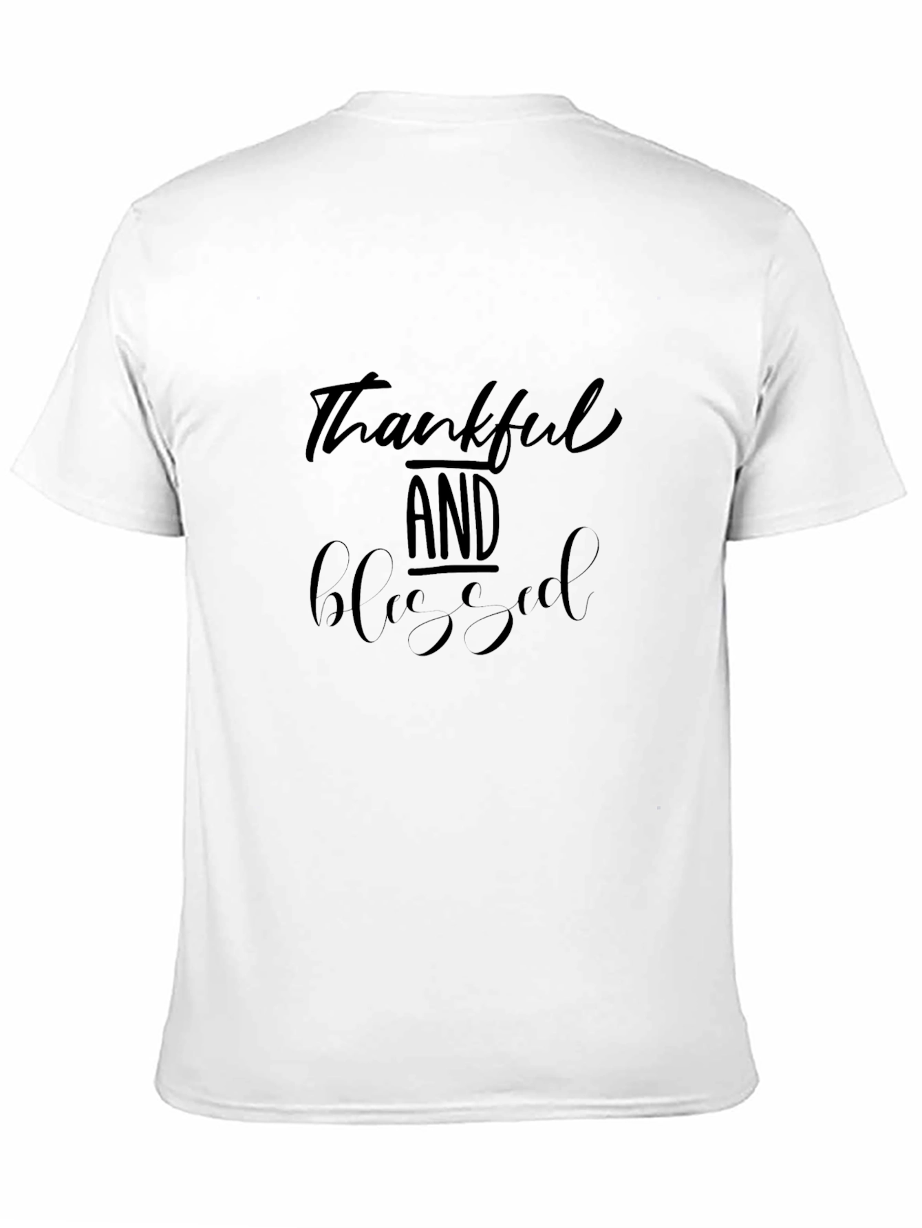 Thankful & Blessed Graphic Tee - Black