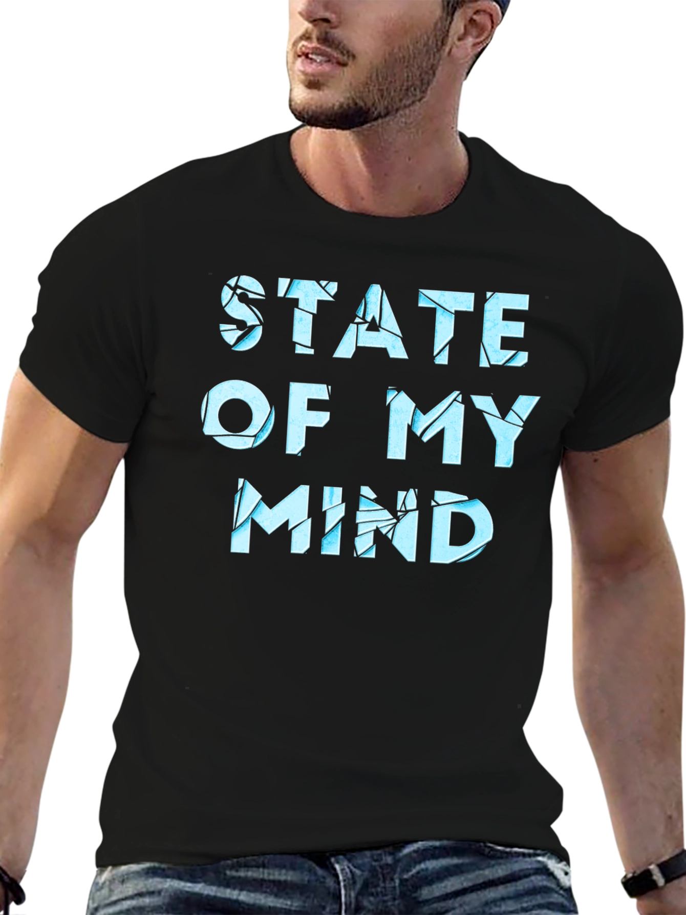 State of Mind Graphic Tee - Mens Black T-Shirt