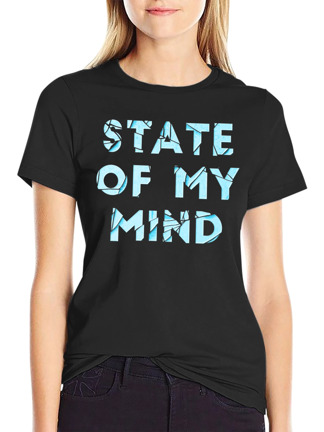 State of Mind Graphic Tee - Mens Black T-Shirt