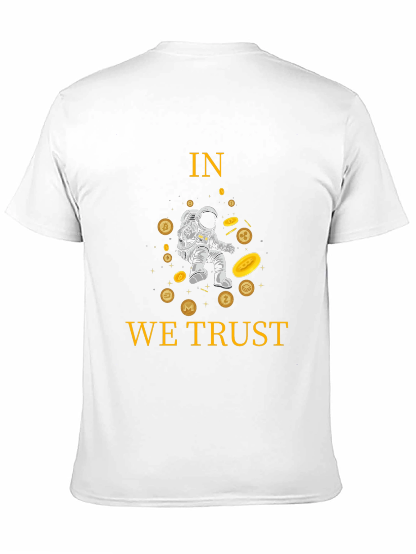 Crypto Astronaut T-Shirt - In We Trust Black Tee