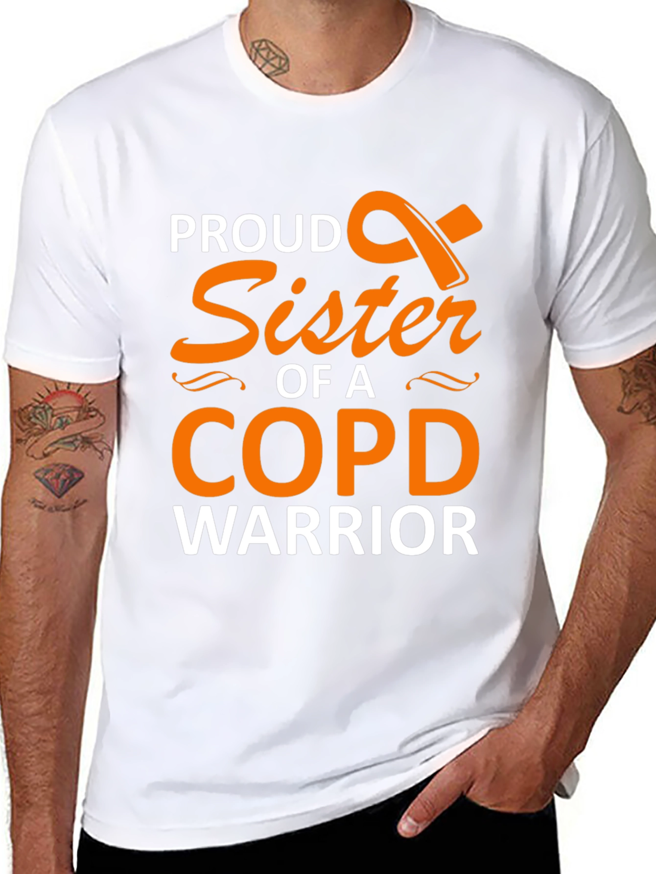 Proud Sister COPD Warrior Support T-Shirt