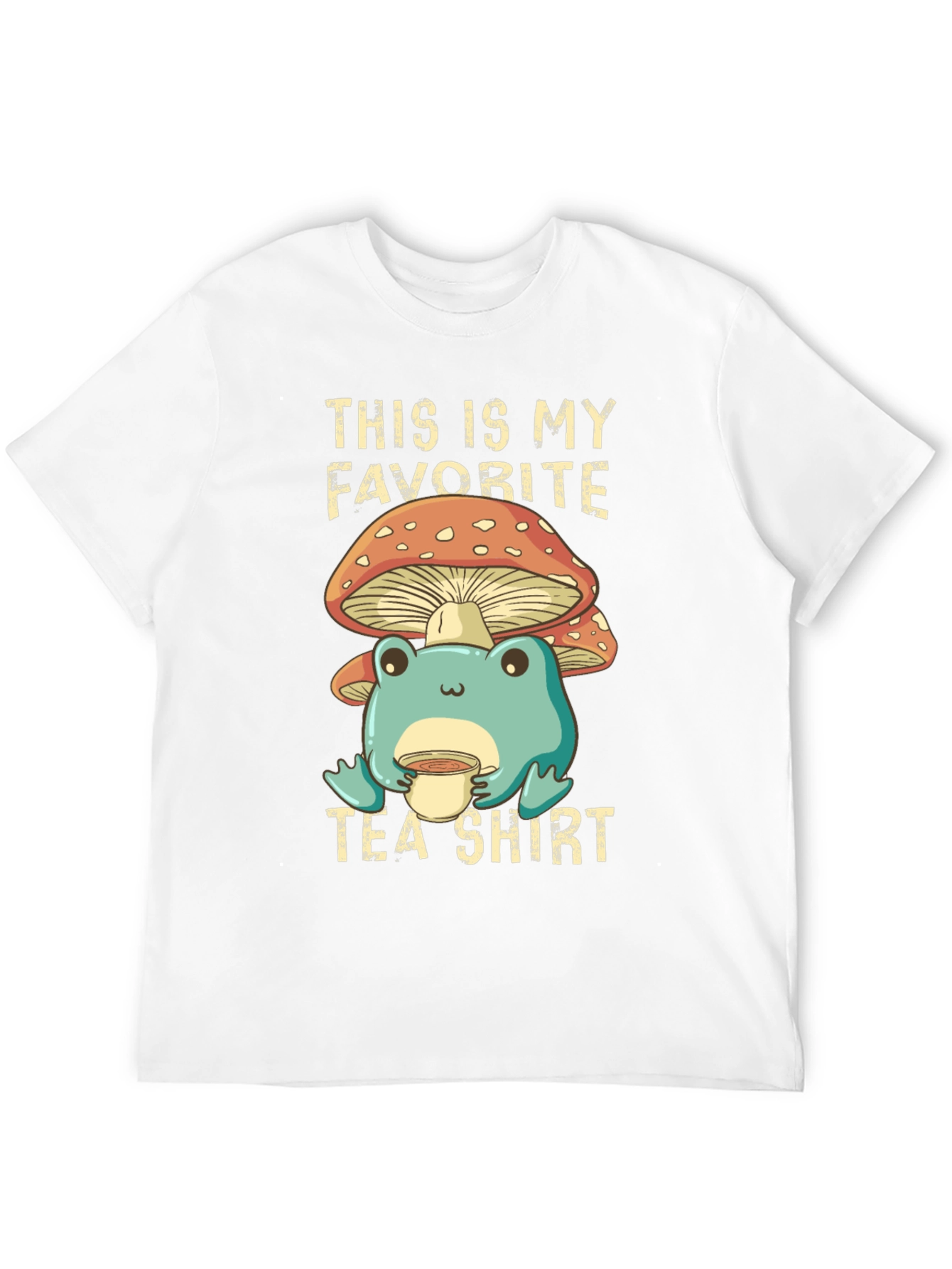 My Favorite Tea Shirt - Frog & Mushroom
