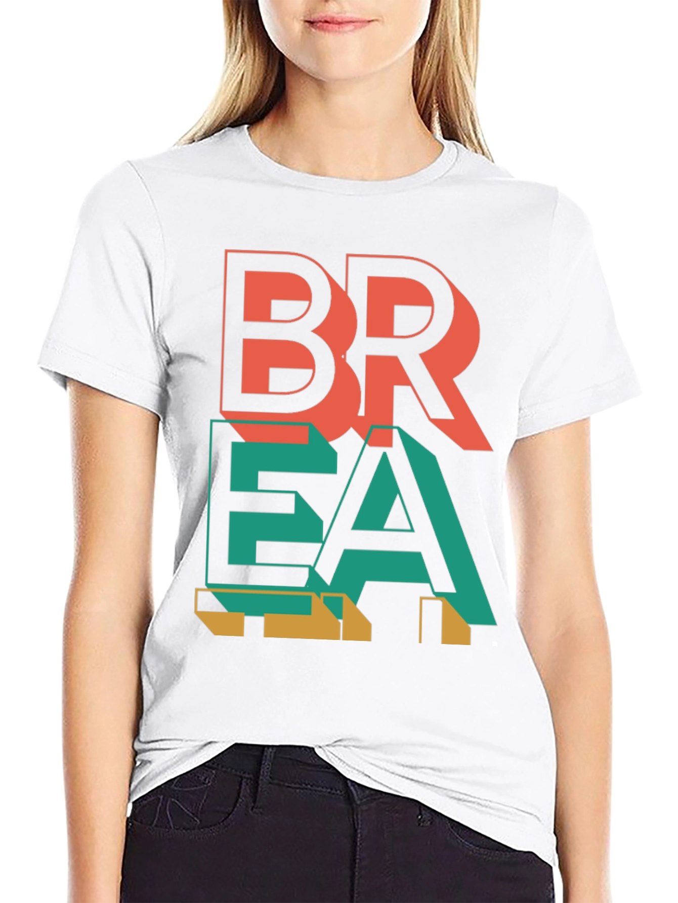 Abstract Graphic Print Mens T-Shirt
