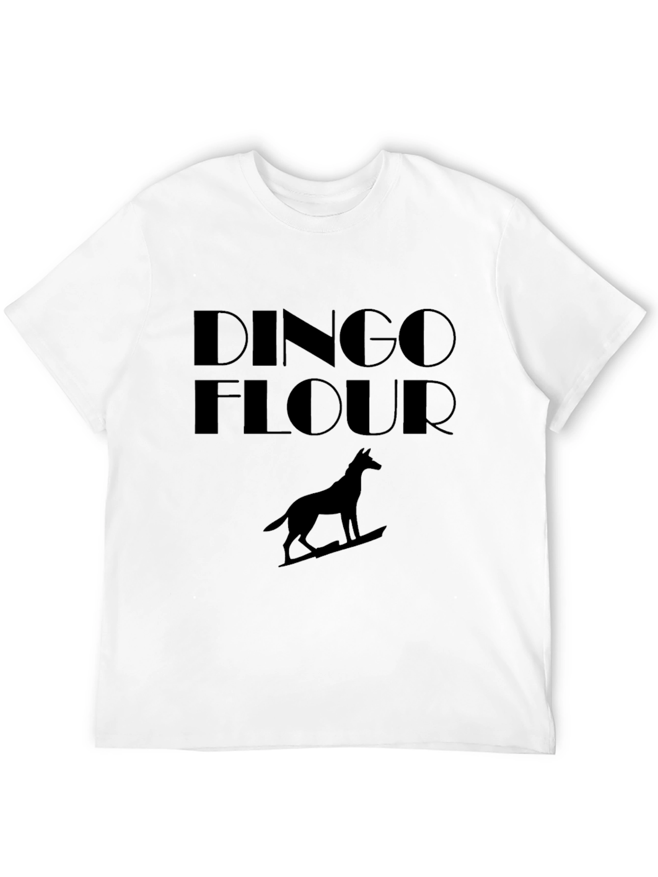 Dingo Flour T-Shirt - Dog Silhouette Graphic Tee