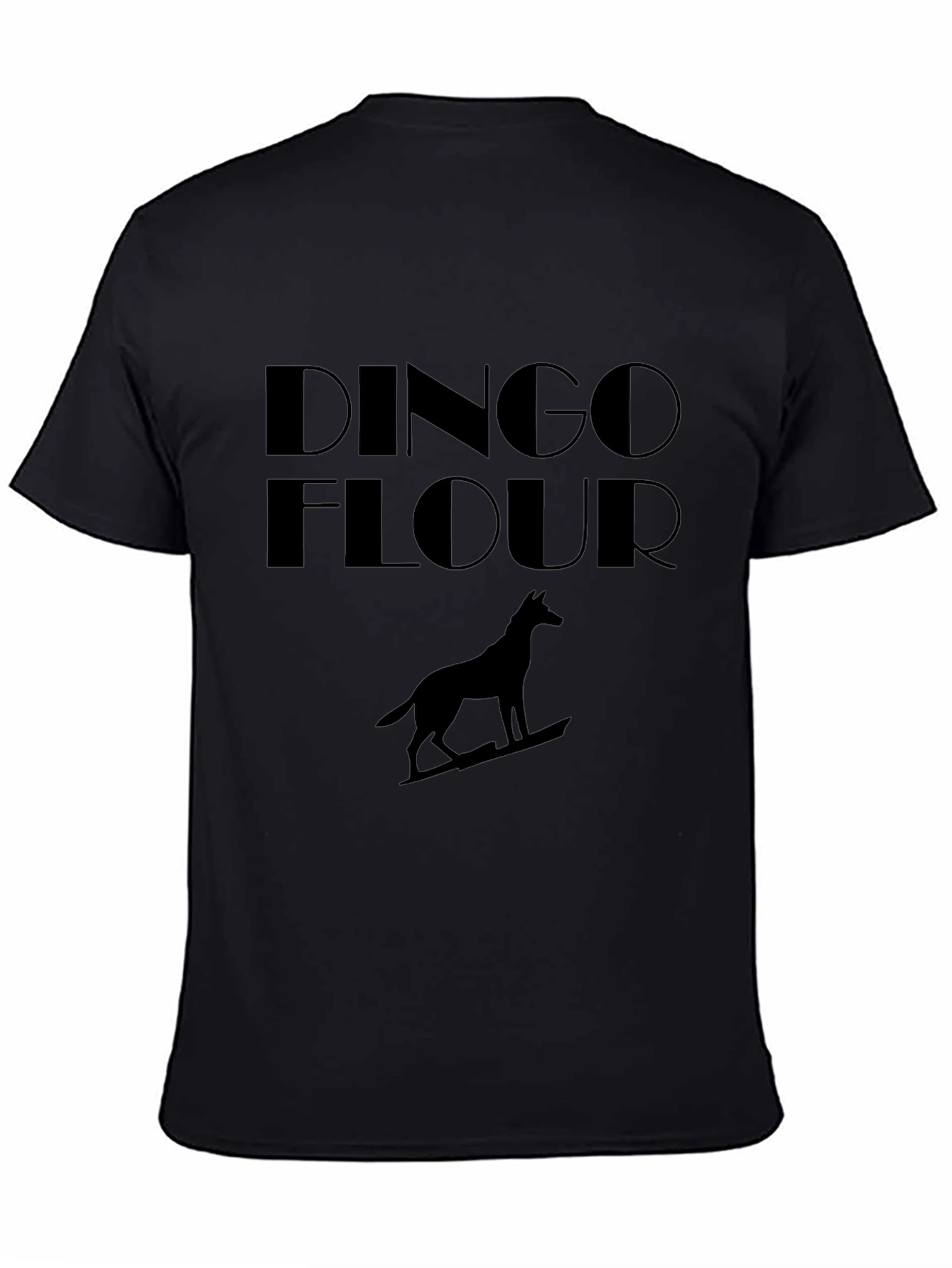 Dingo Flour T-Shirt - Dog Silhouette Graphic Tee