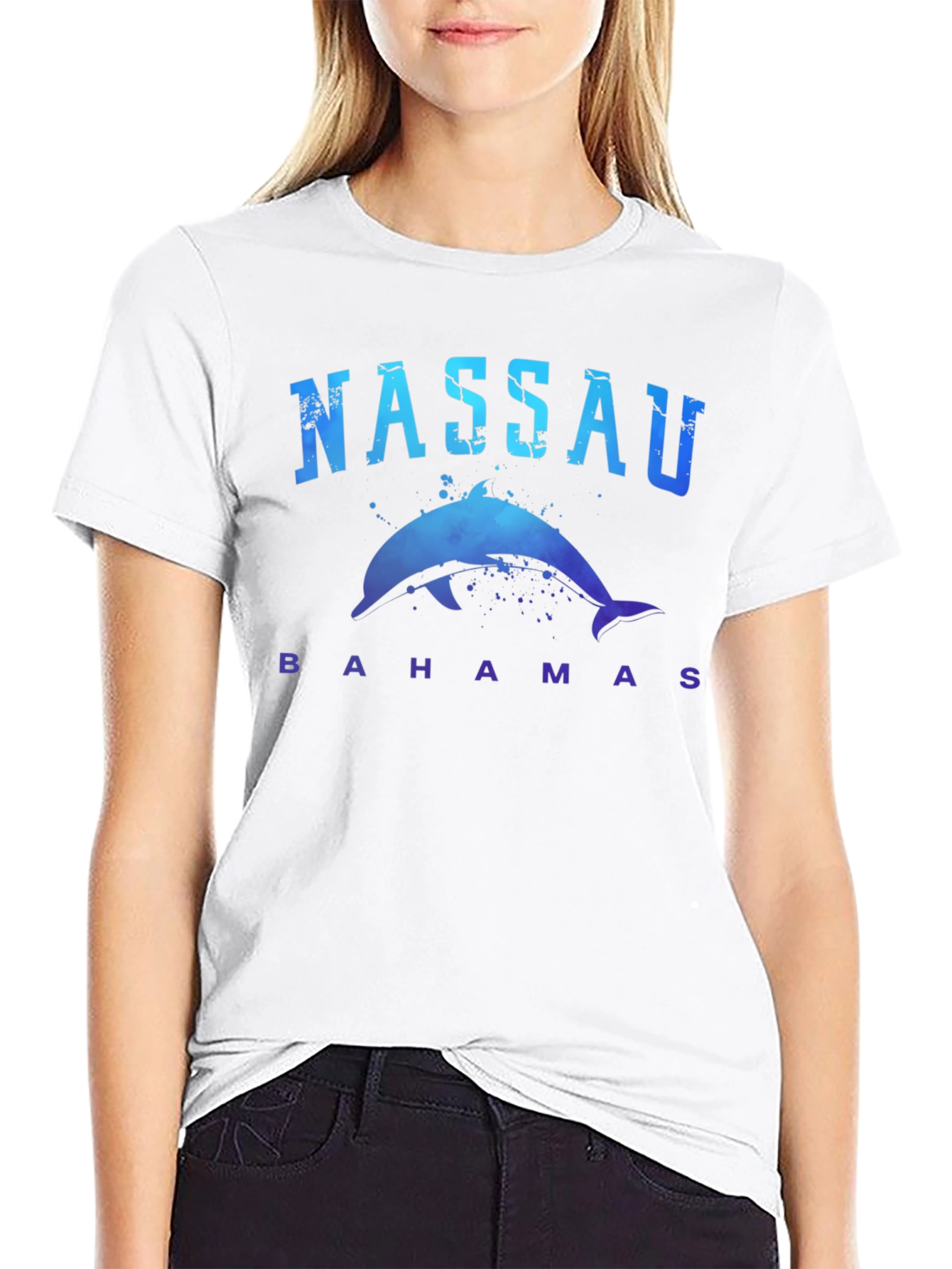 Nassau Bahamas Dolphin Graphic T-Shirt