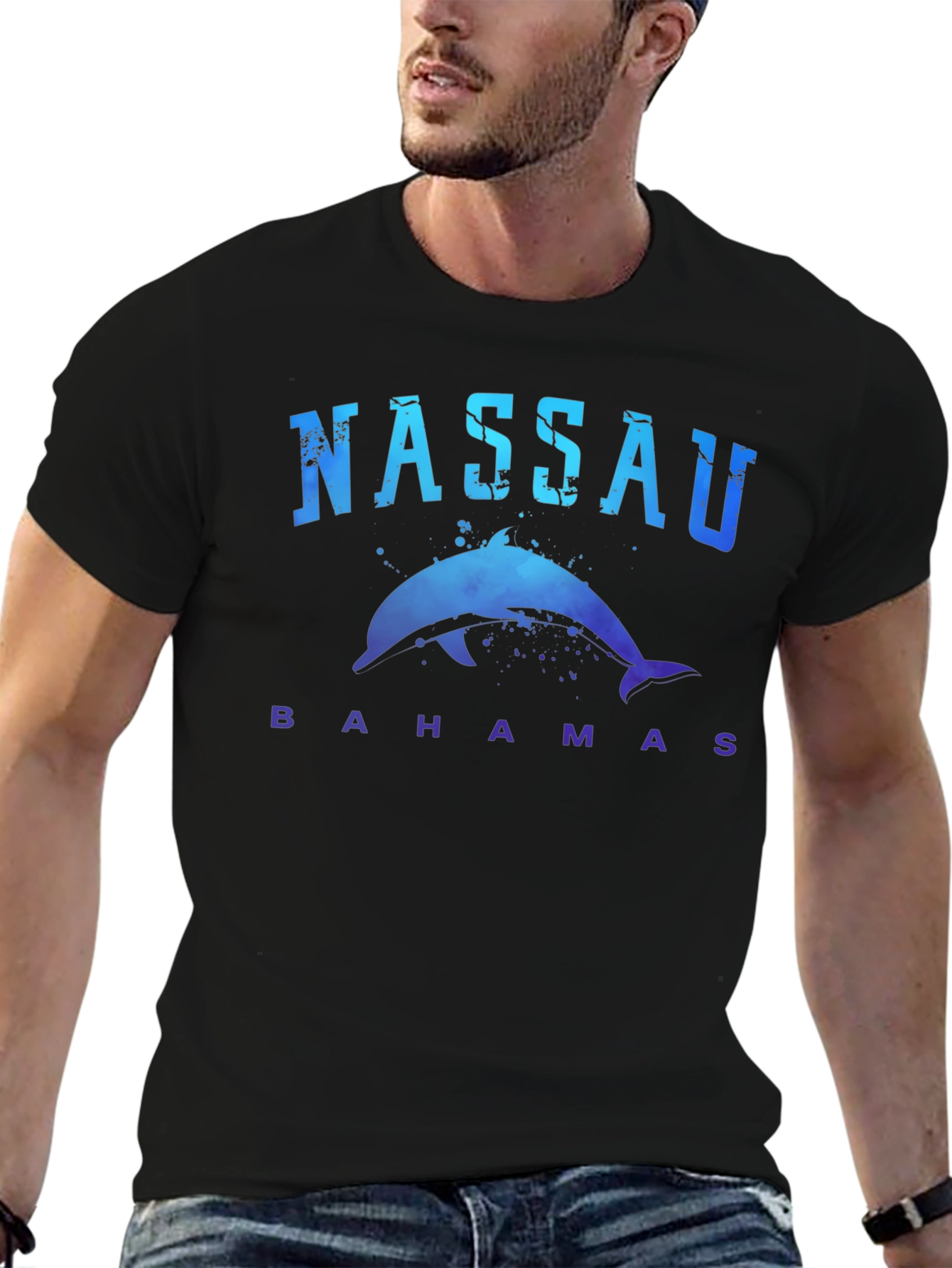 Nassau Bahamas Dolphin Graphic T-Shirt