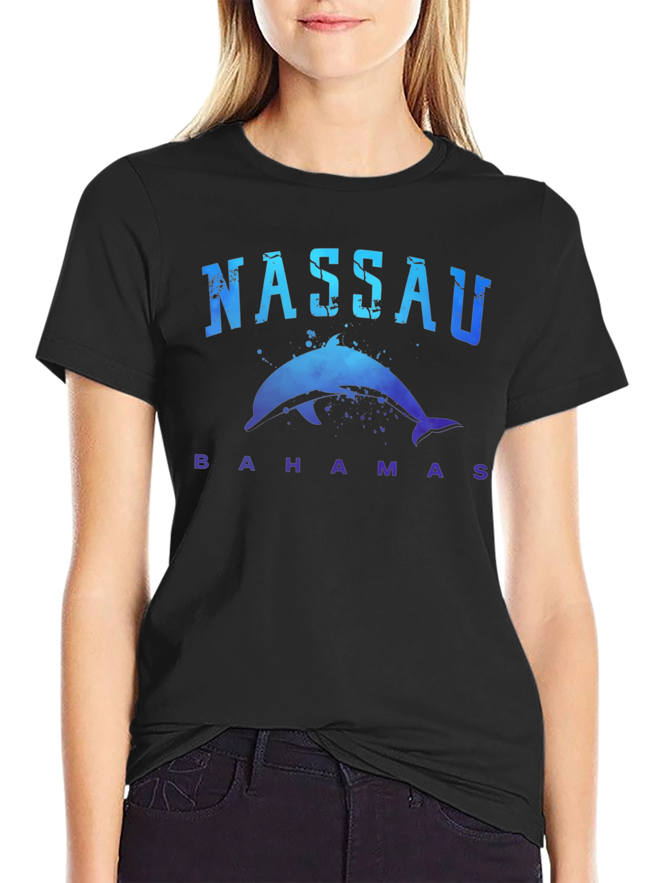 Nassau Bahamas Dolphin Graphic T-Shirt