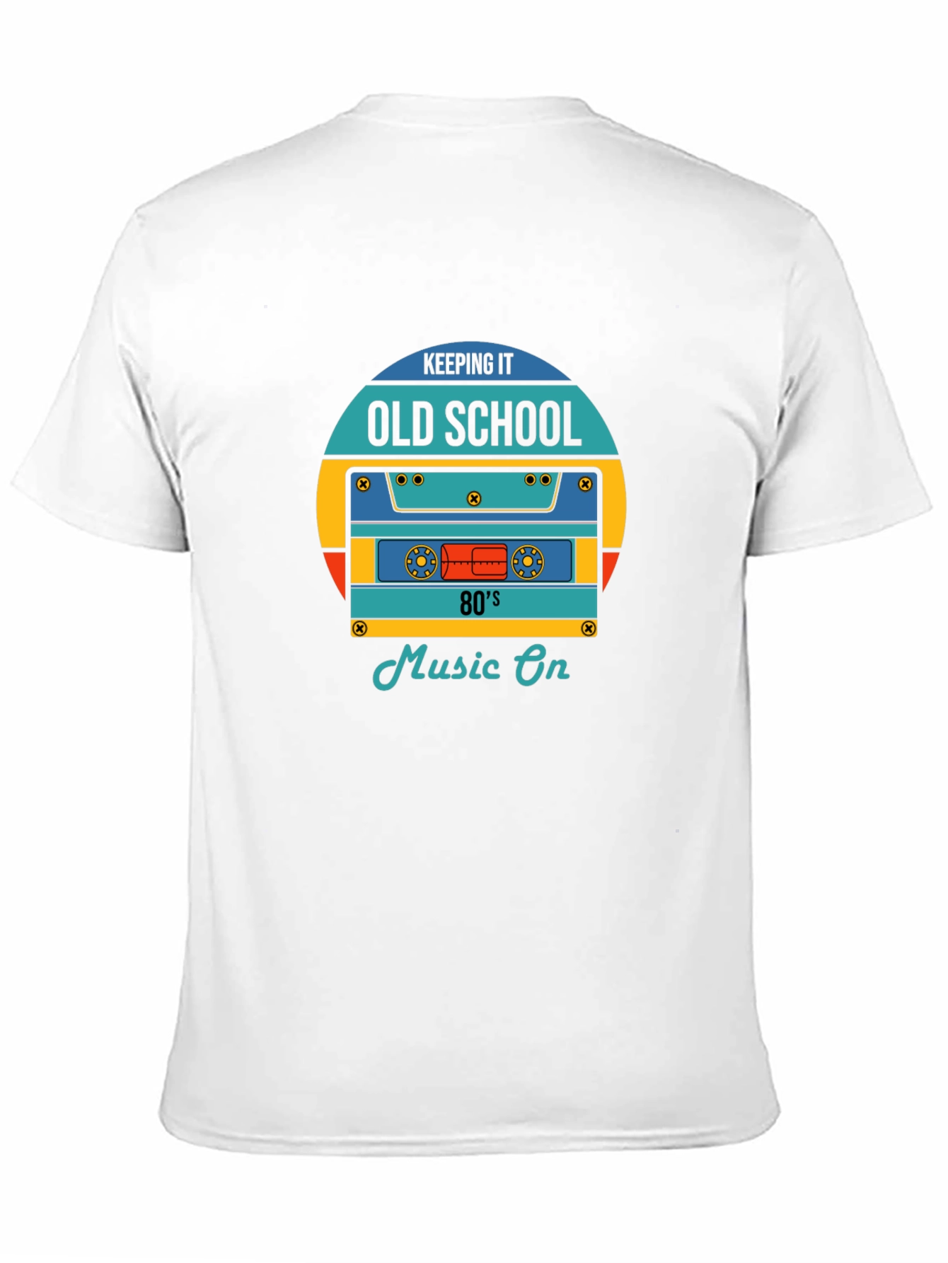 Retro 80s Music On Graphic T-Shirt