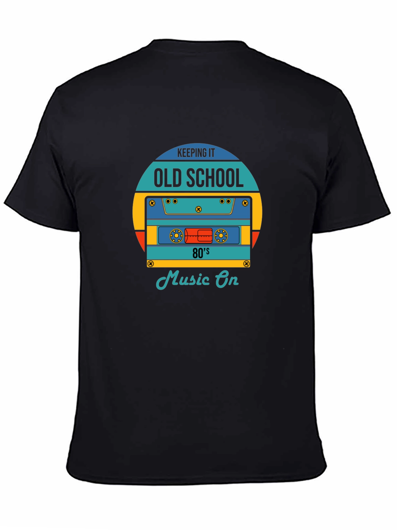 Retro 80s Music On Graphic T-Shirt