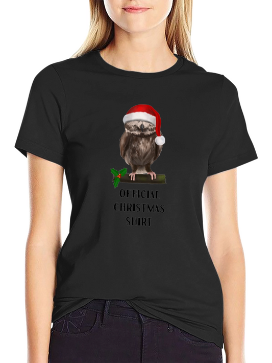 Festive Owl Christmas Shirt