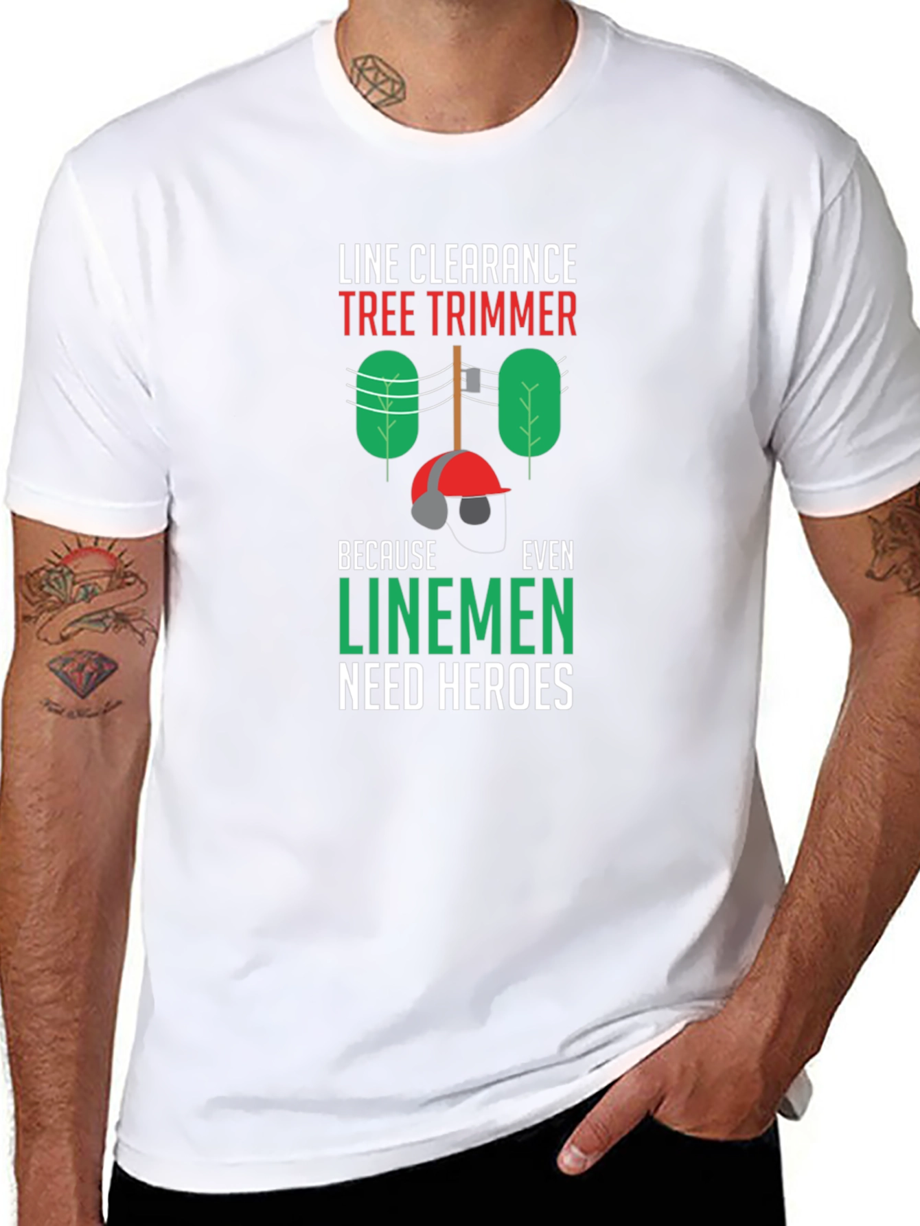 Line Clearance Tree Trimmer Tee - Linemen Heroes