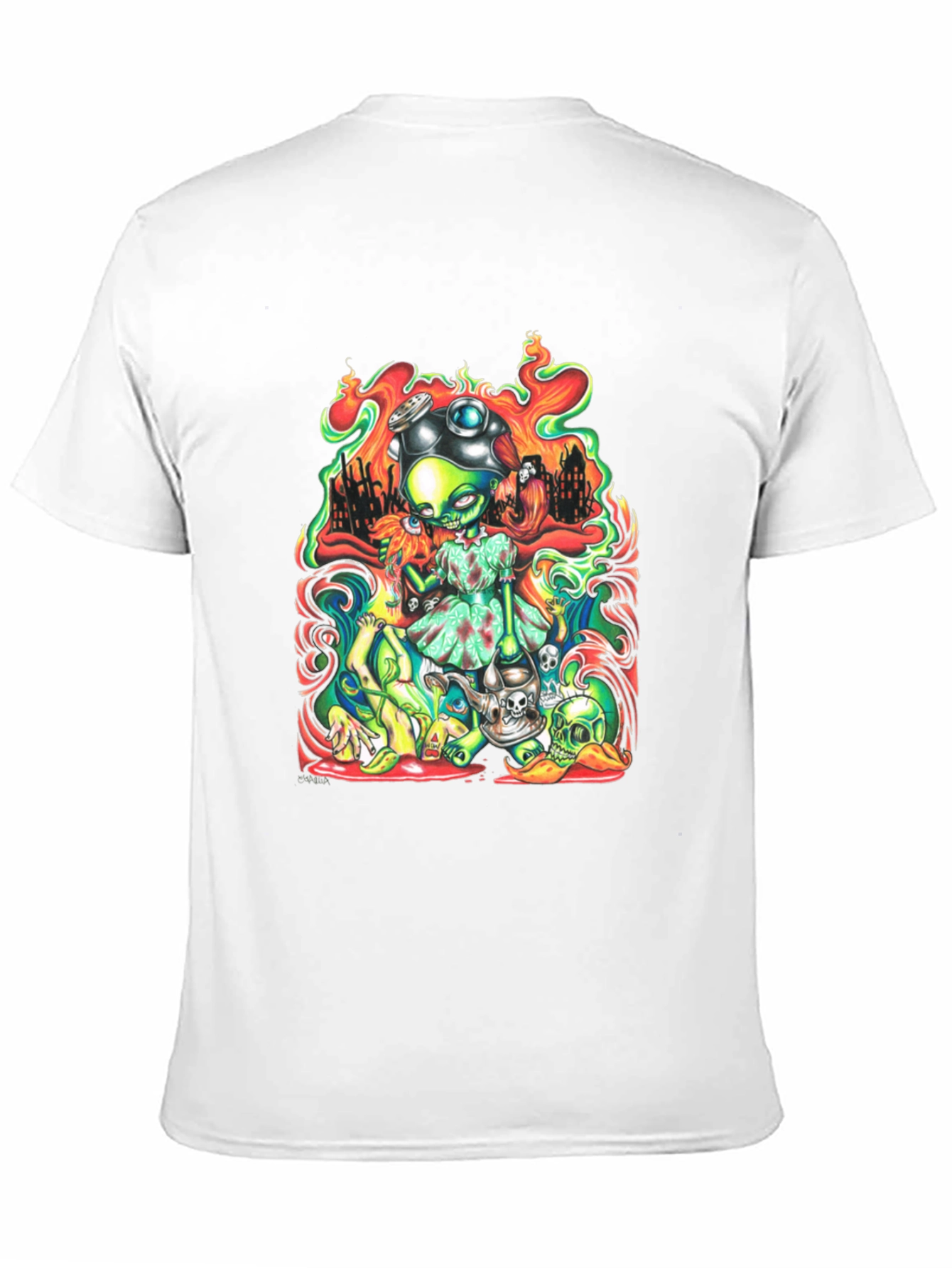 Zombie Girl T-Shirt - Mens Black Graphic Tee
