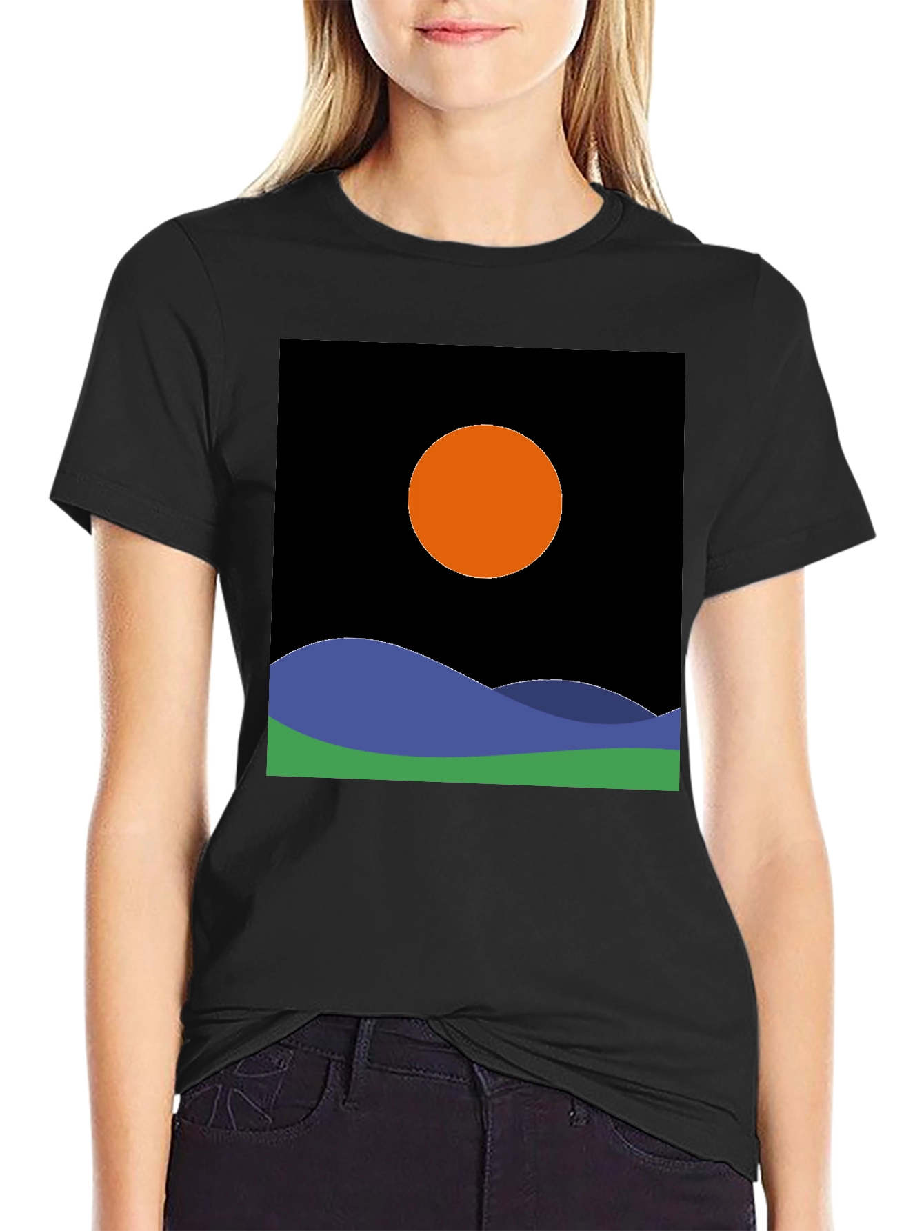 Sunset Graphic Tee - Minimalist Design T-Shirt