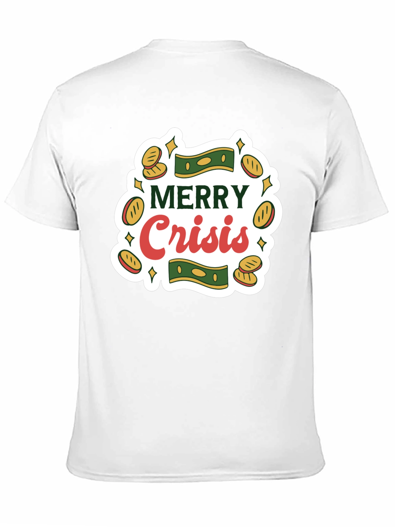 Merry Crisis Graphic Tee - Black