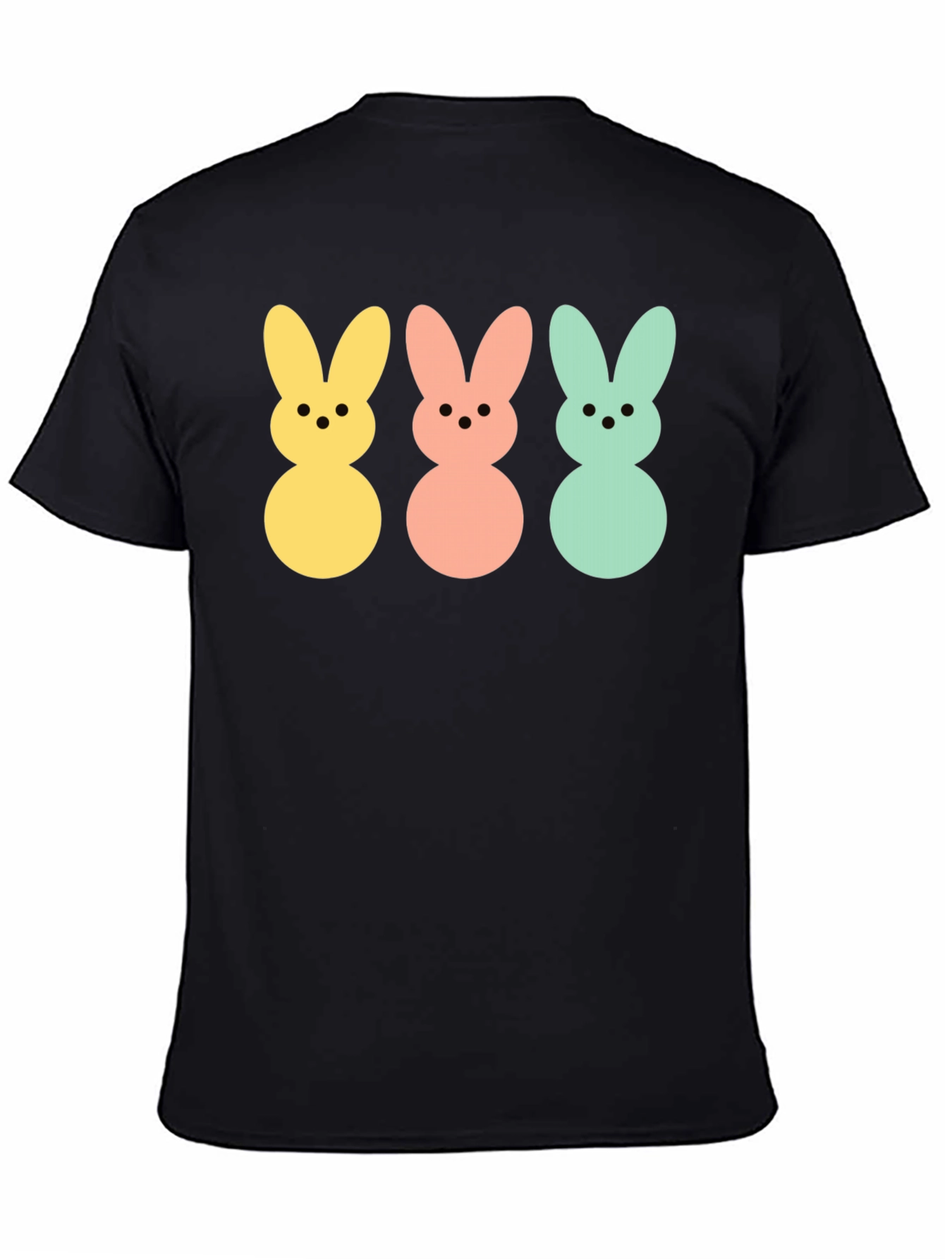 Easter Bunny Peeps Graphic Tee - Black