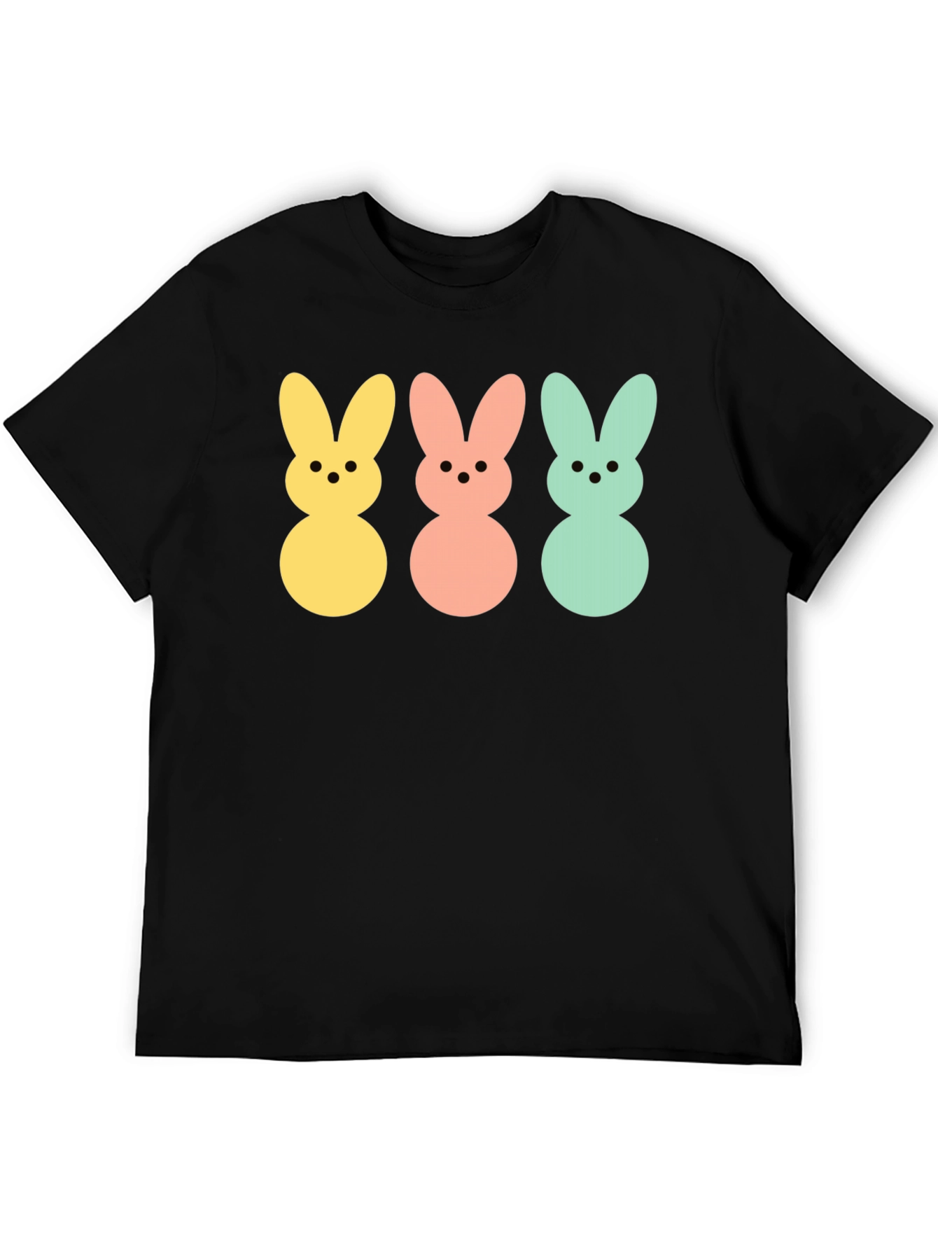 Easter Bunny Peeps Graphic Tee - Black